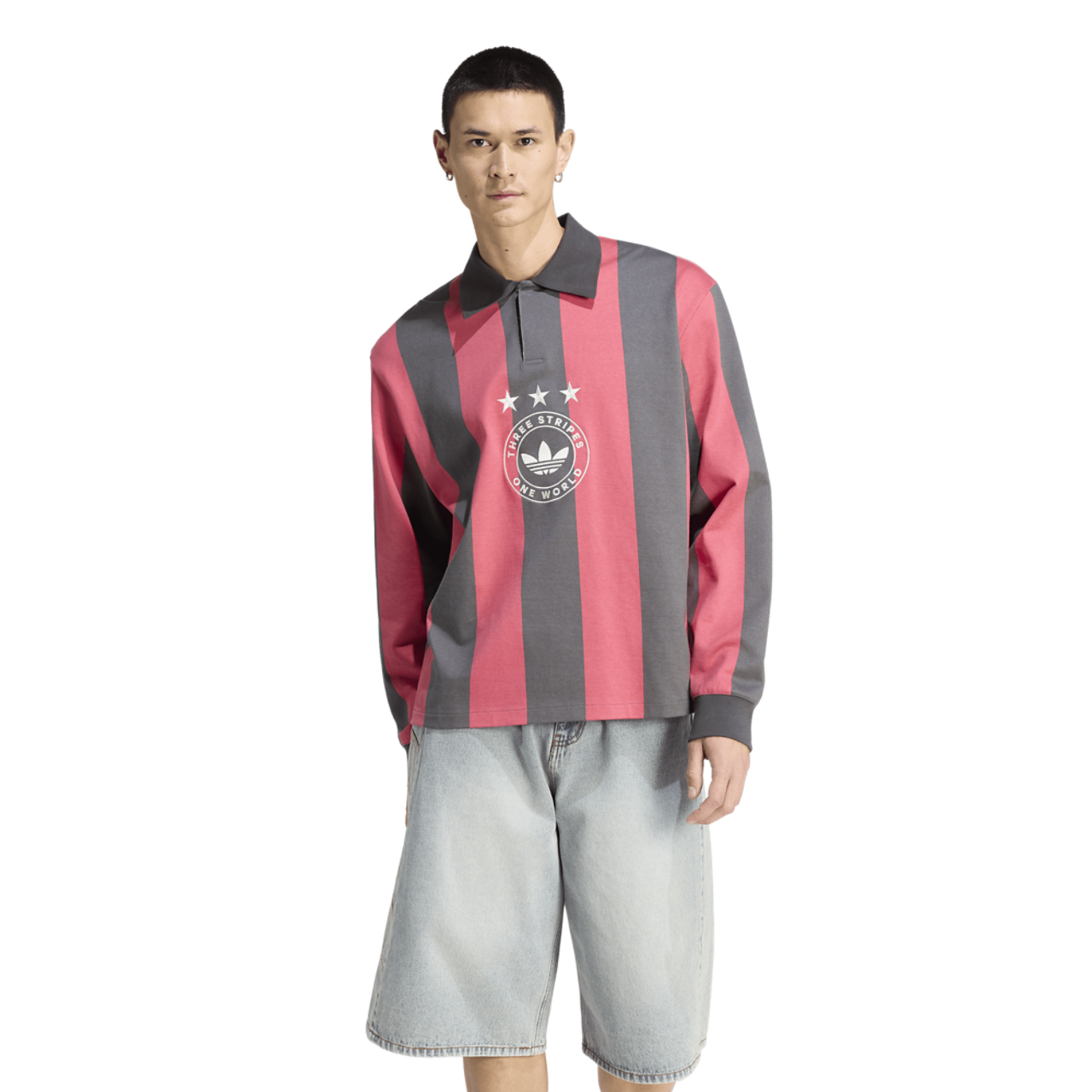 adidas Originals Long Sleeve GFX Polo - Men's | Foot Locker
