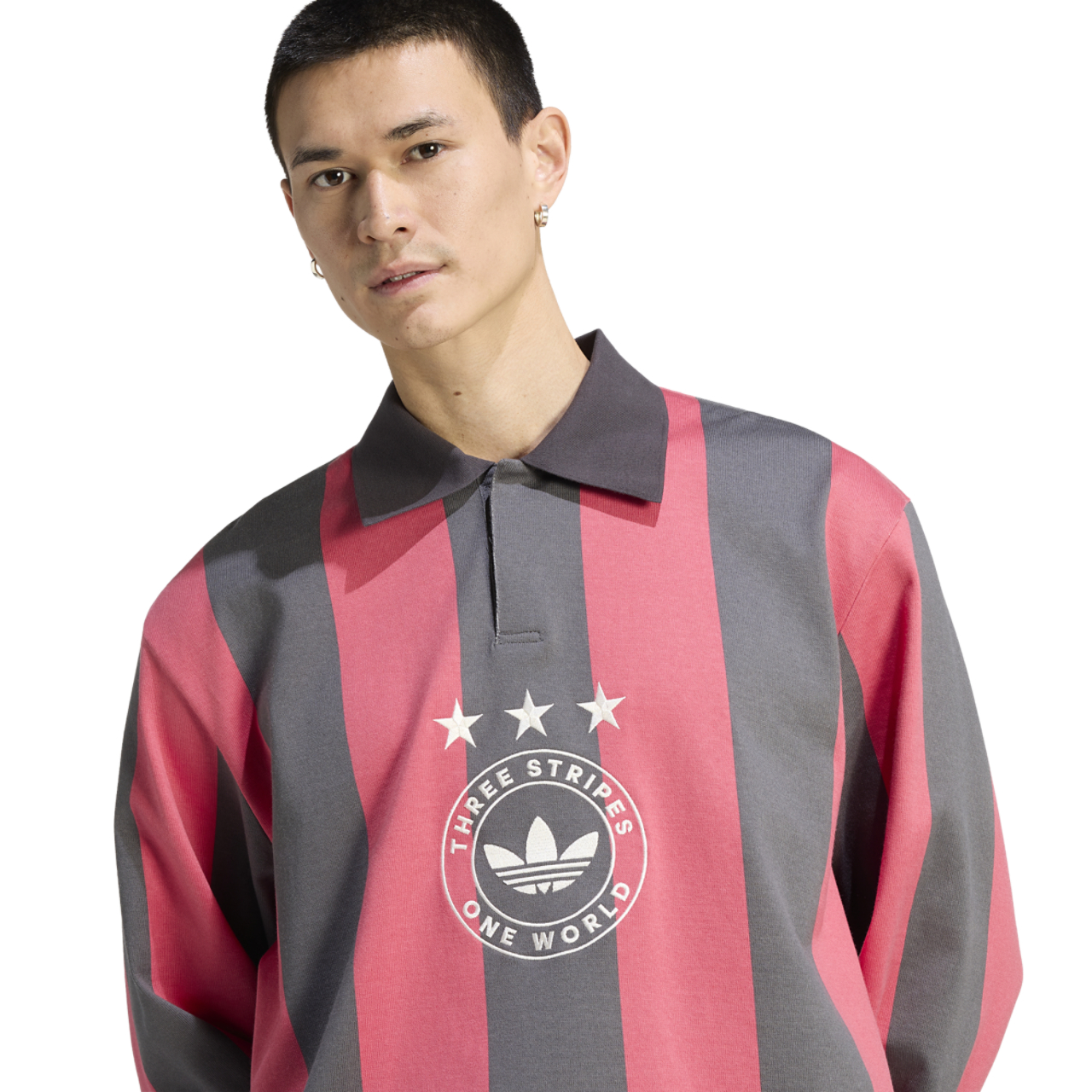 adidas Originals Long Sleeve GFX Polo - Men's | Foot Locker