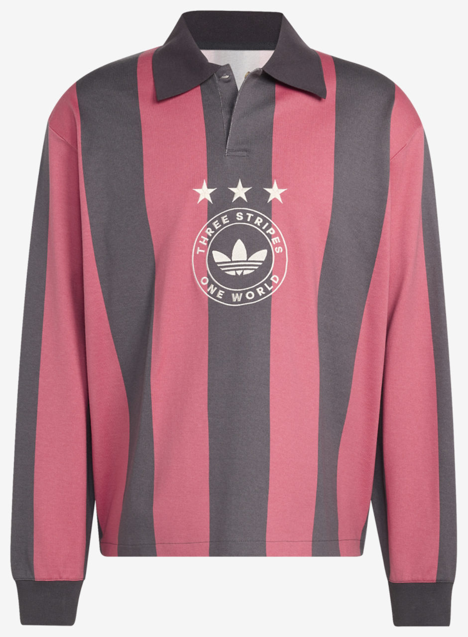 adidas Originals Long Sleeve GFX Polo Image 5 of 5. Tap to open photo gallery.