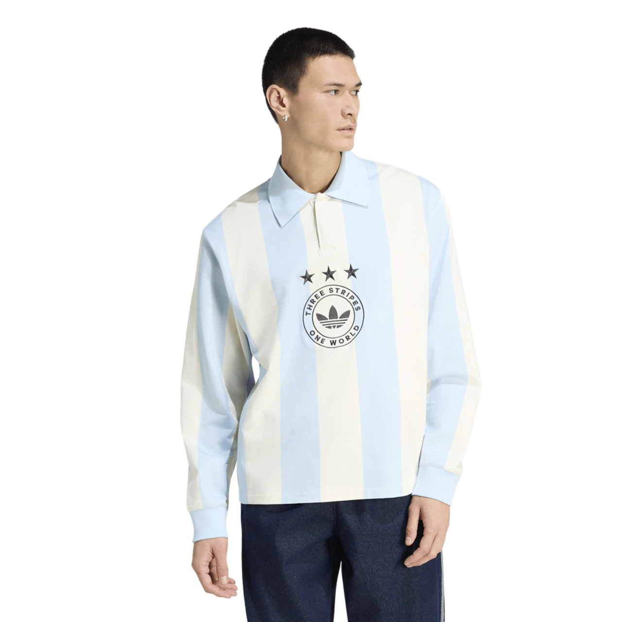 adidas Originals Long Sleeve GFX Polo - Men's | Foot Locker