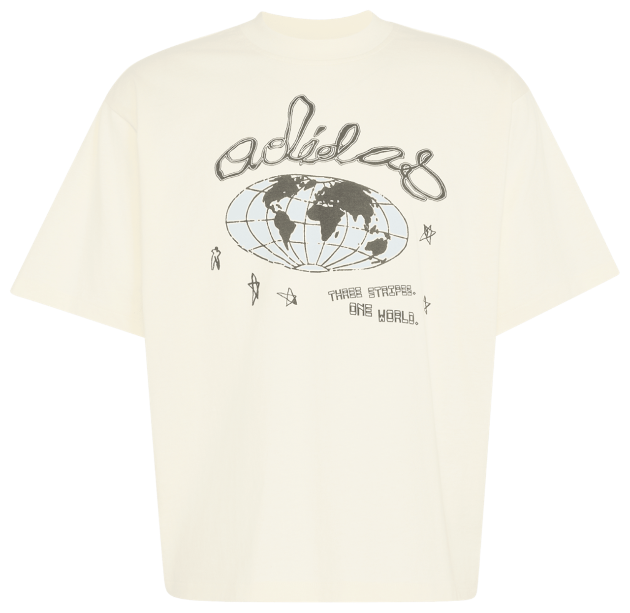 adidas Originals One World GFX T-Shirt Image 5 of 5. Tap to open photo gallery.