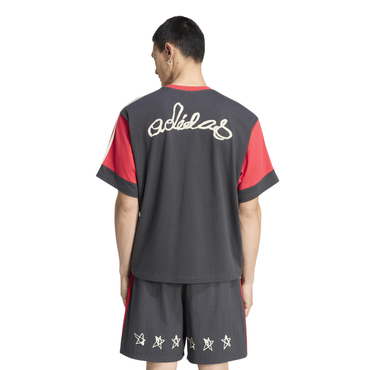adidas Originals Paneled GFX T-Shirt Image 2 of 5. Tap to open photo gallery.