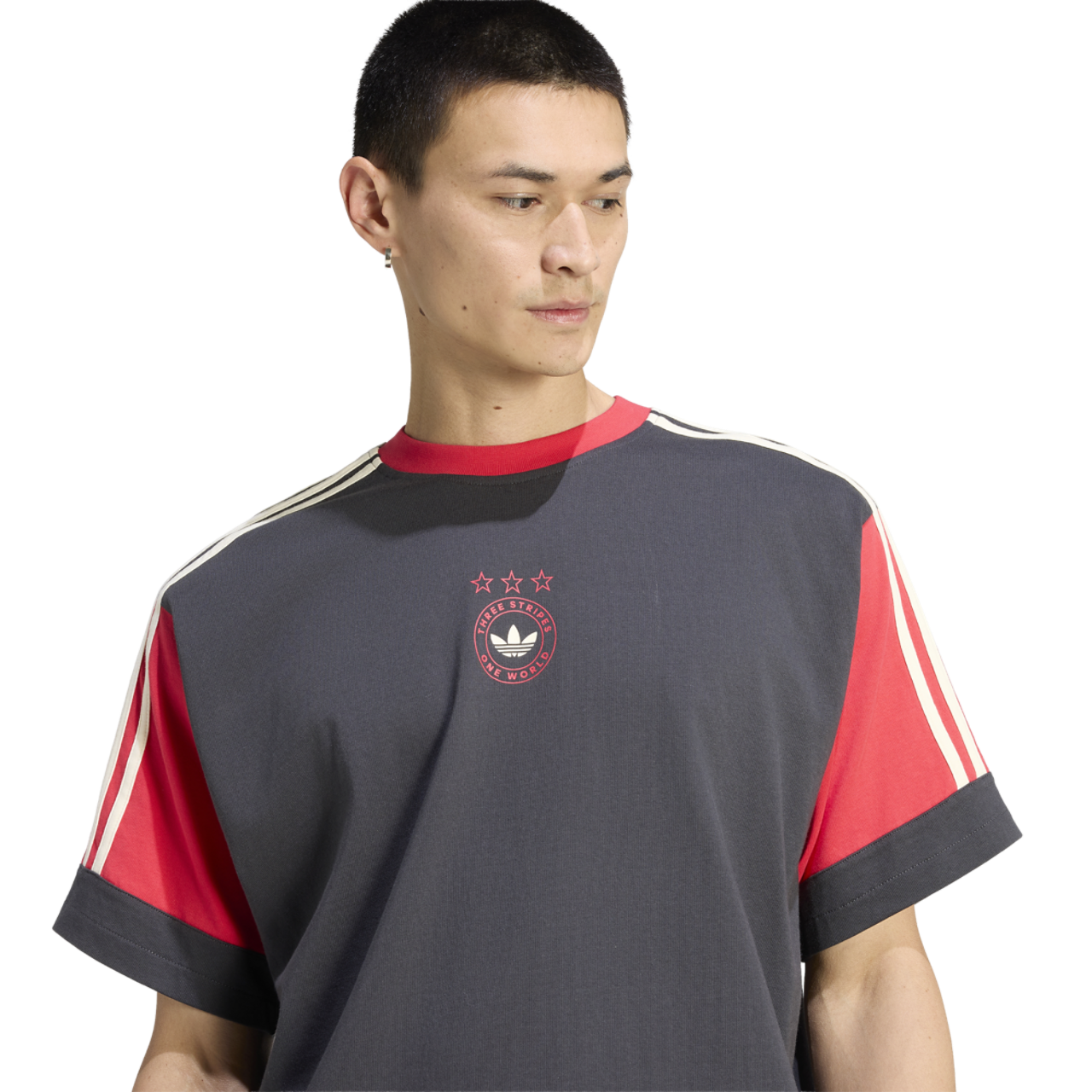 adidas Originals Paneled GFX T-Shirt Image 3 of 5. Tap to open photo gallery.