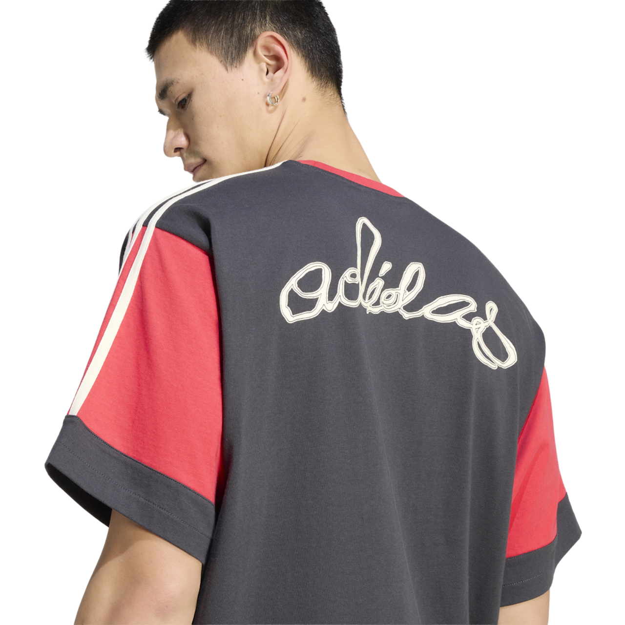 adidas Originals Paneled GFX T-Shirt Image 4 of 5. Tap to open photo gallery.