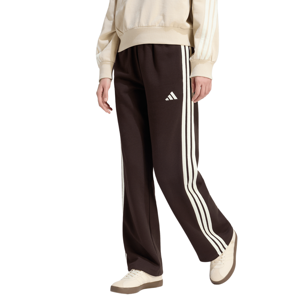 adidas Essentials 3-Stripes Open Hem Fleece Pants - Women's | Foot