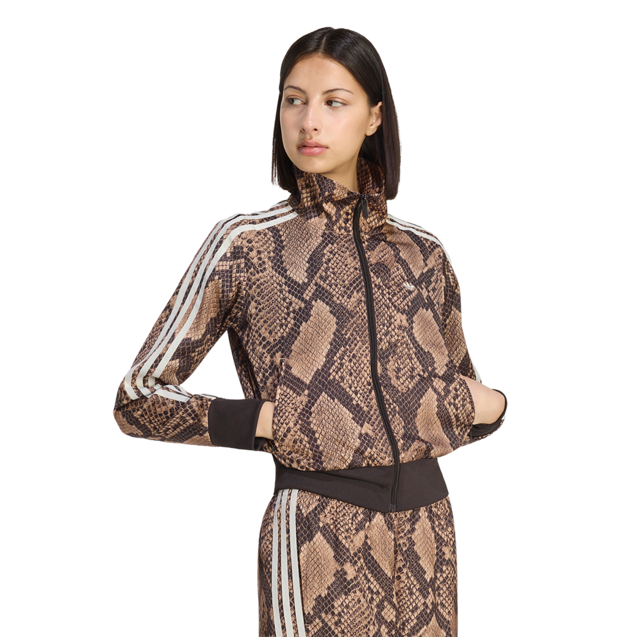 adidas Originals Firebird Snake Print Satin Jacket - Women's