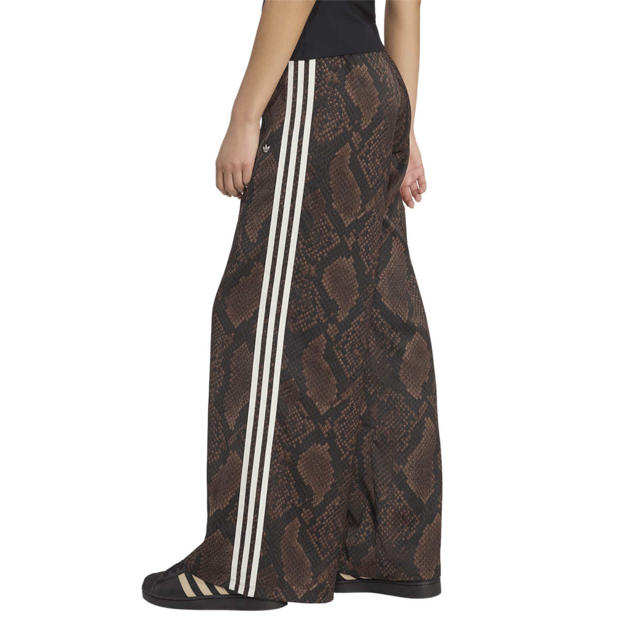 adidas Satin Snake Print Wide Leg Pant - Women's | Foot Locker