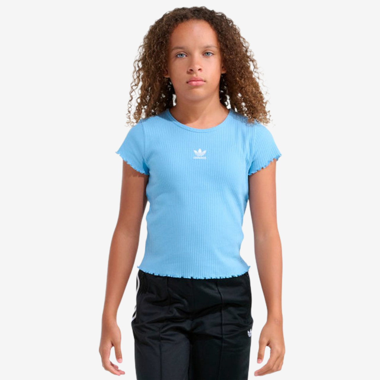 adidas Originals Lettuce Edge Short Sleeve T-Shirt Image 1 of 3. Tap to open photo gallery.