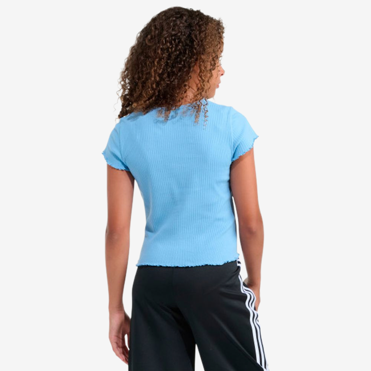 adidas Originals Lettuce Edge Short Sleeve T-Shirt Image 2 of 3. Tap to open photo gallery.