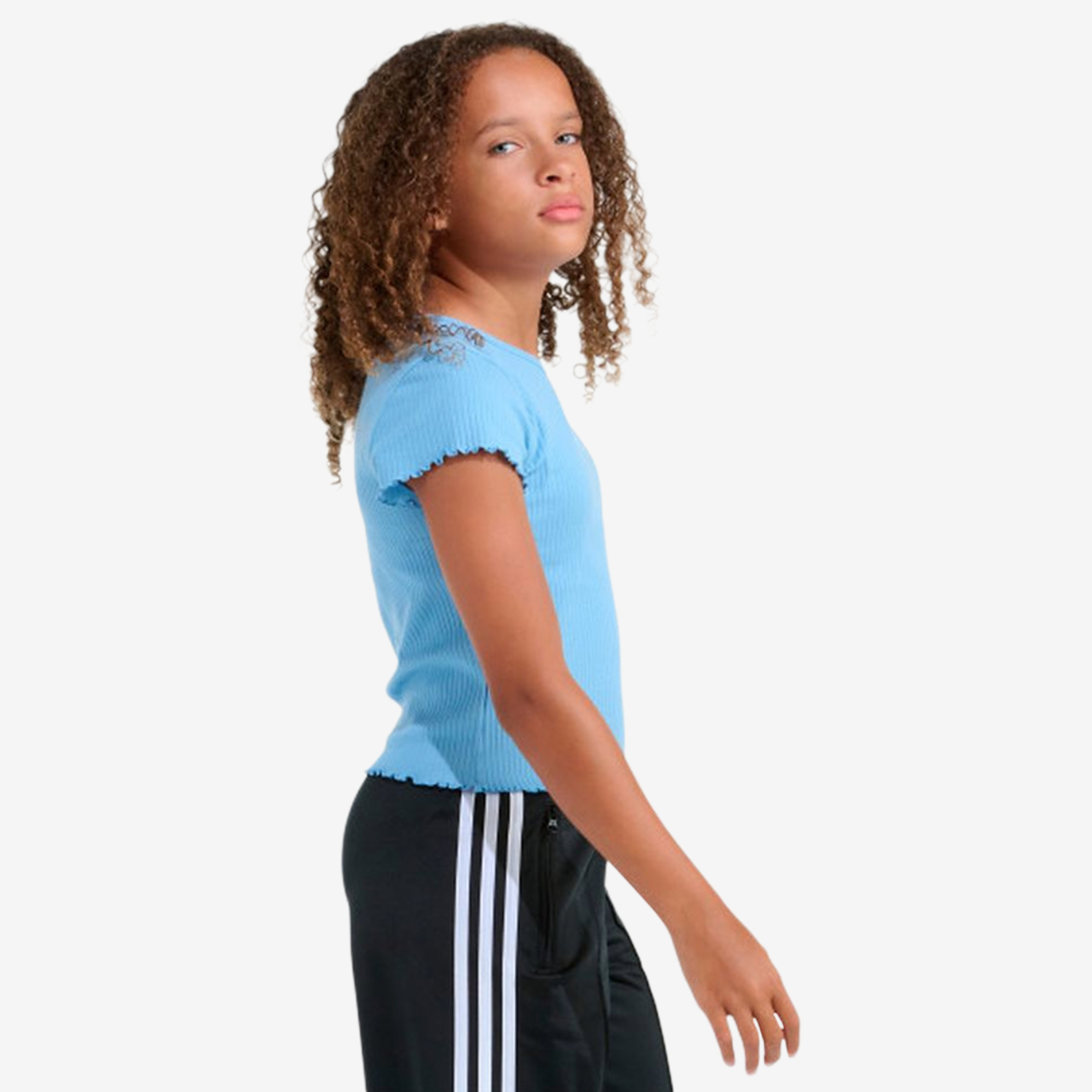 adidas Originals Lettuce Edge Short Sleeve T-Shirt Image 3 of 3. Tap to open photo gallery.