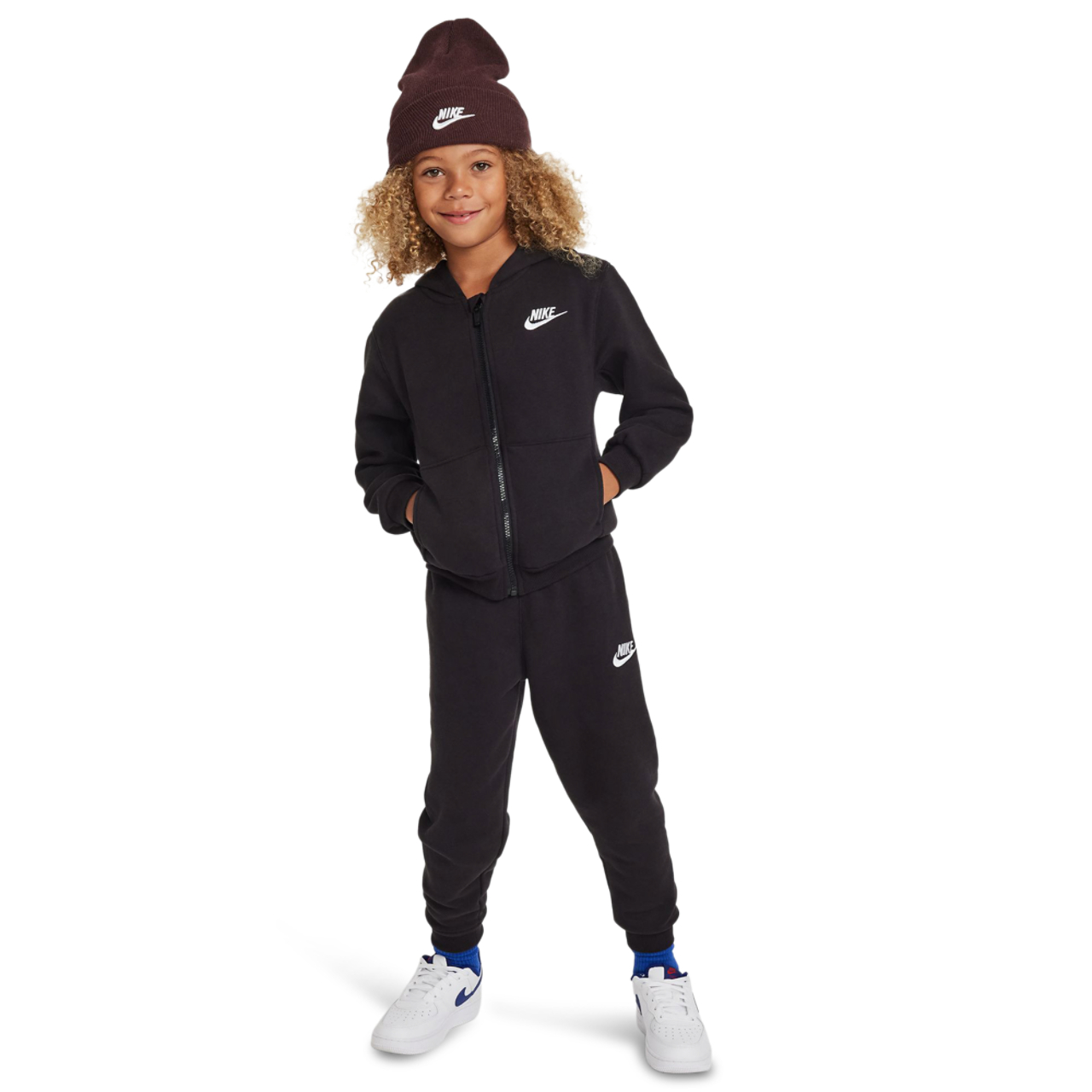 Nike NSW LBR Club Fleece Full-Zip Set Image 1 of 9. Tap to open photo gallery.