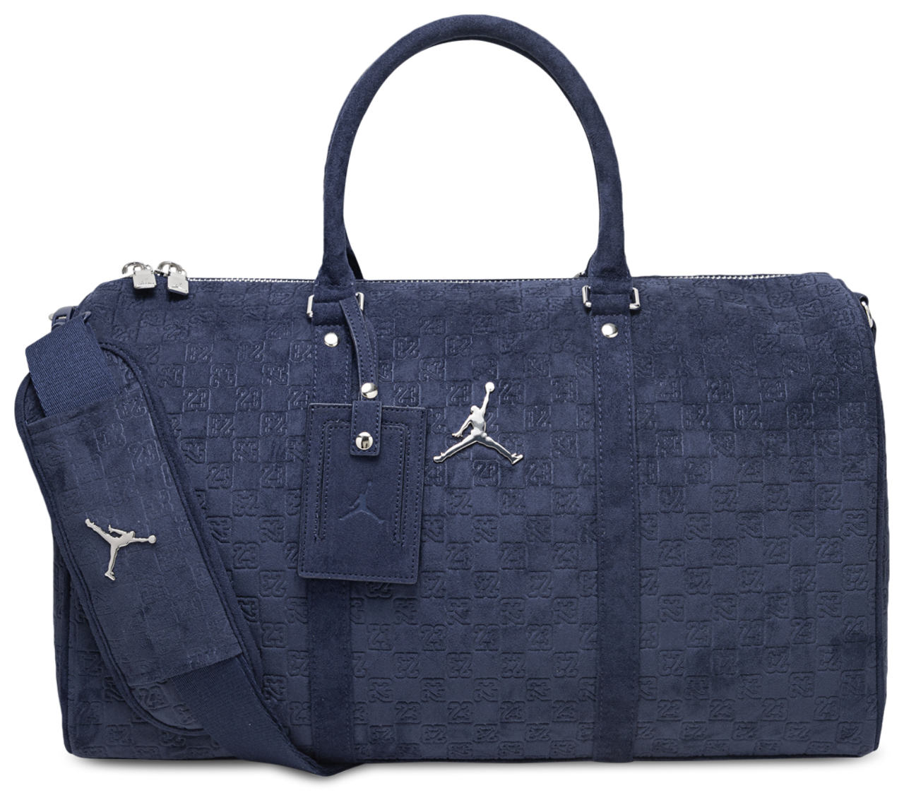 Jordan Suede Monogram Duffel Bag  Image 1 of 3. Tap to open photo gallery.