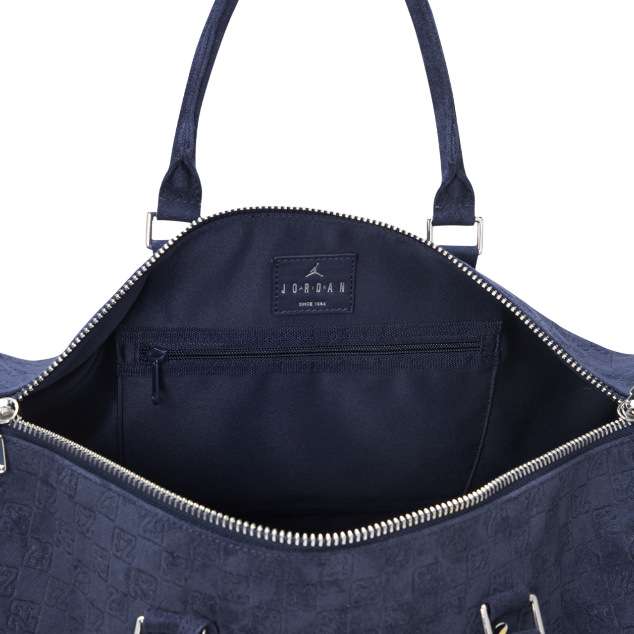 Jordan Suede Monogram Duffel Bag  Image 3 of 3. Tap to open photo gallery.