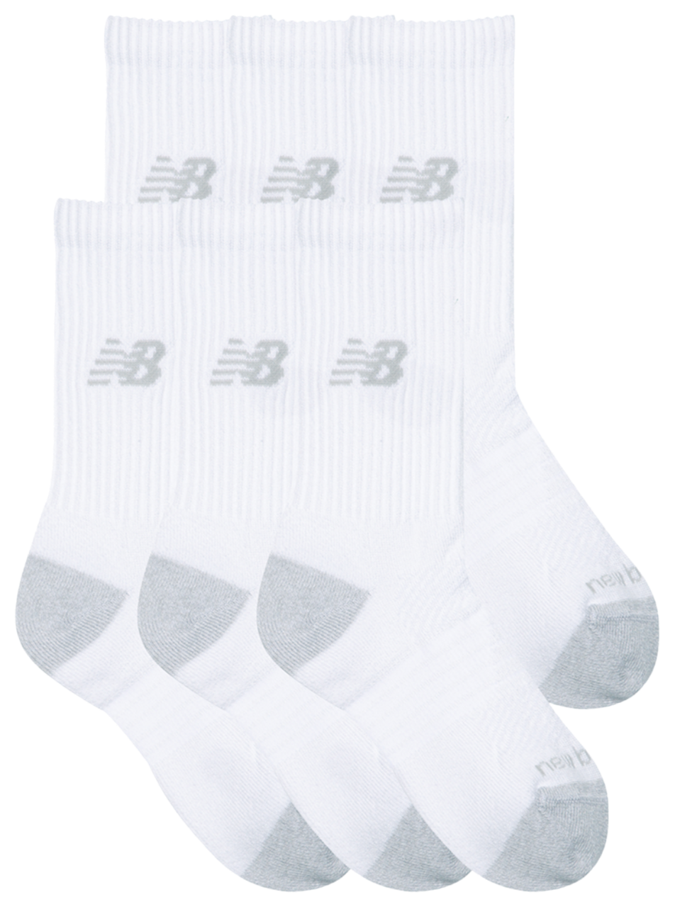 New Balance Active Cushion 6PK Crew Socks Image 3 of 3. Tap to open photo gallery.