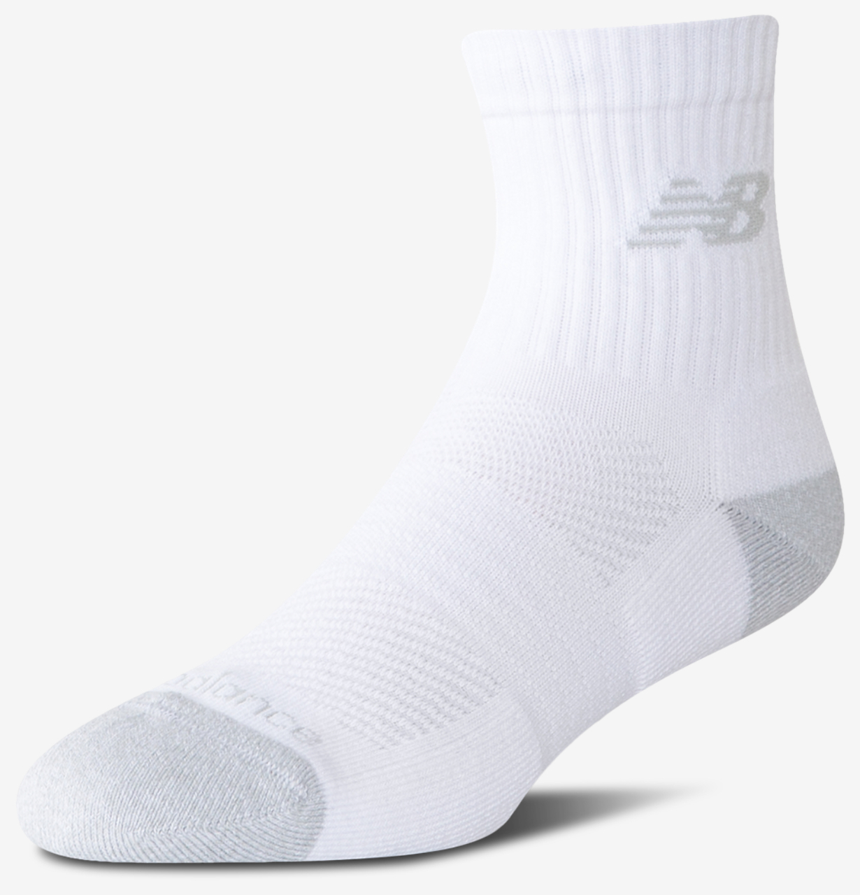 New Balance Active Cushion 6PK Quarter Socks Image 2 of 3. Tap to open photo gallery.