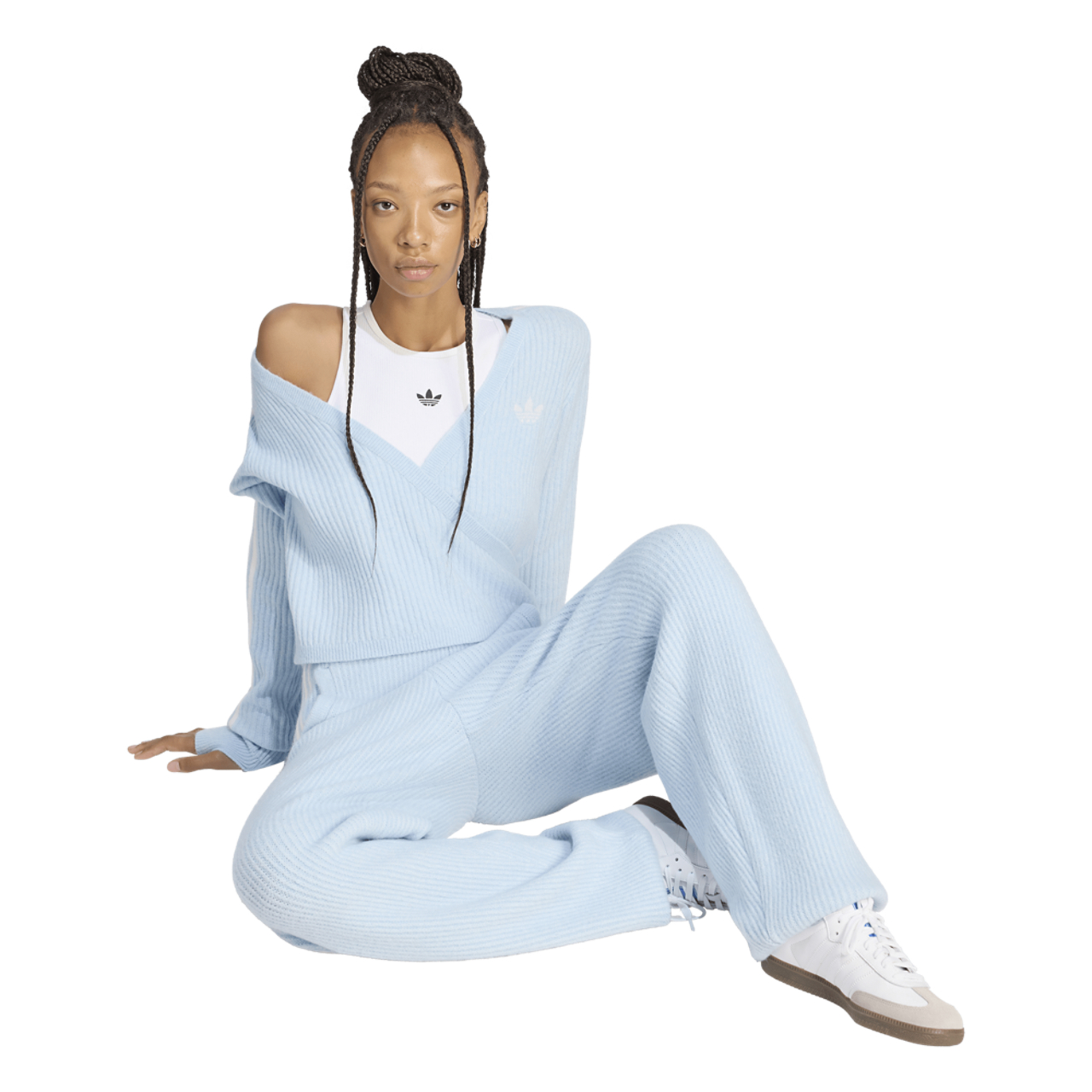 adidas Originals x Jennie adiluna Knitted Loose Pants - Women's
