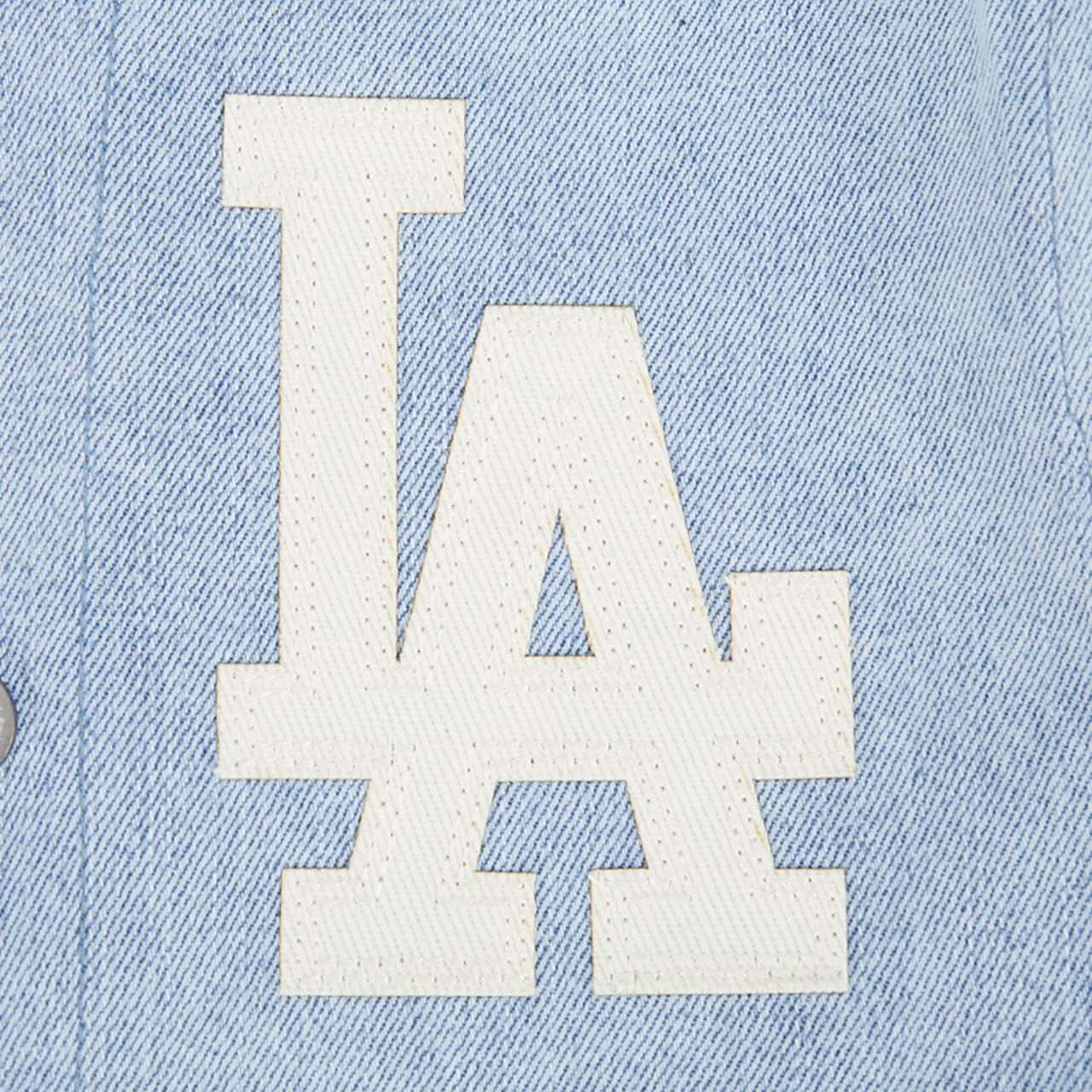 Pro Standard LA Dodgers Denim Jacket Image 4 of 5. Tap to open photo gallery.