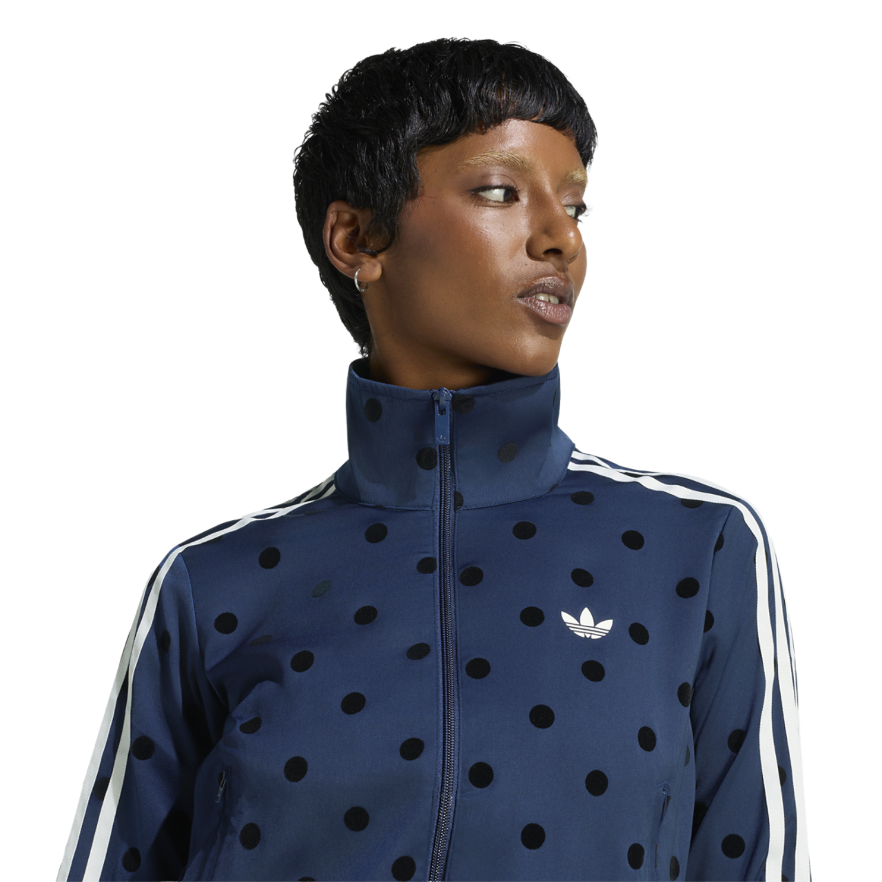 adidas Satin Polka Dots Track Top - Women's | Foot Locker