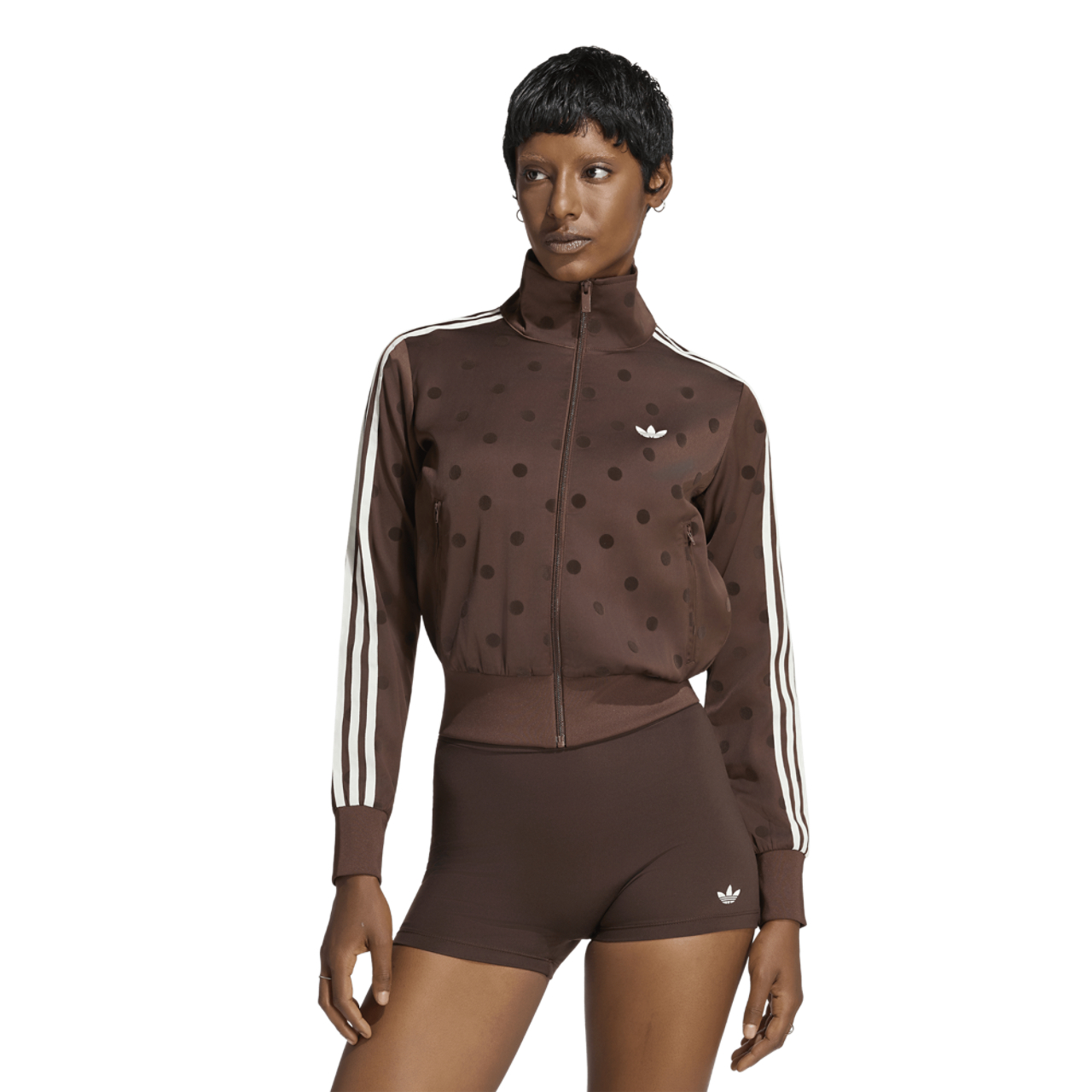 adidas Satin Polka Dots Track Top - Women's | Foot Locker