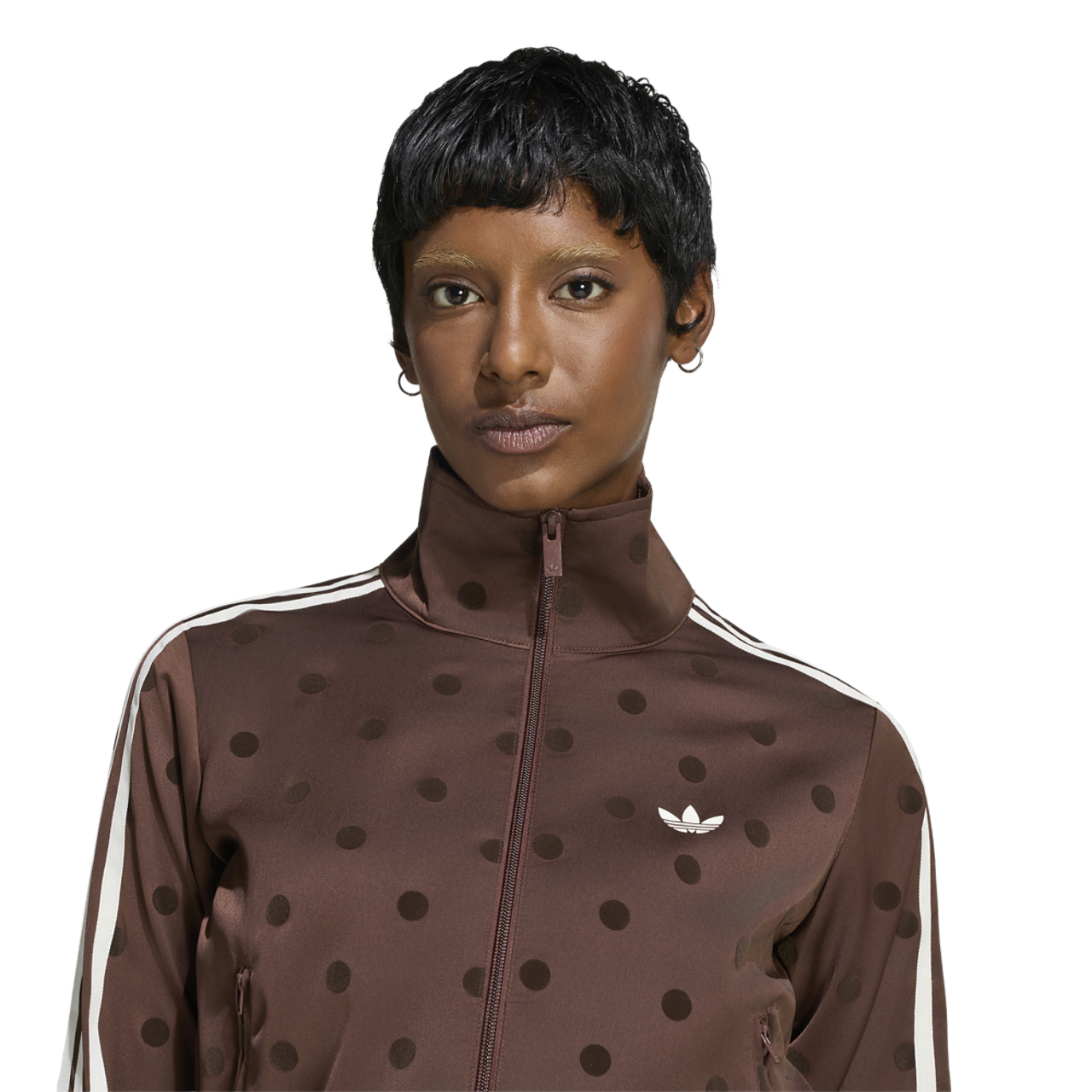 adidas Satin Polka Dots Track Top - Women's | Foot Locker