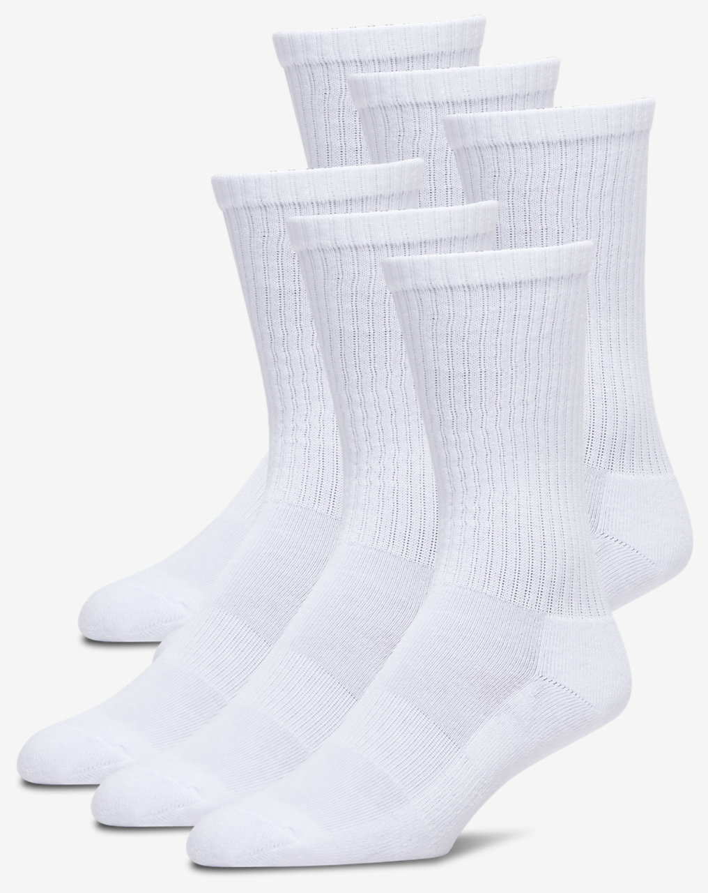 LCKR 6 Pack Basic Crew Socks Image 1 of 2. Tap to open photo gallery.