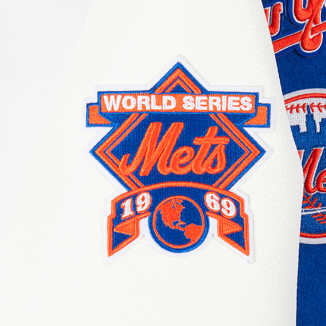 Pro Standard NY Mets Varsity Jacket Image 11 of 11. Tap to open photo gallery.
