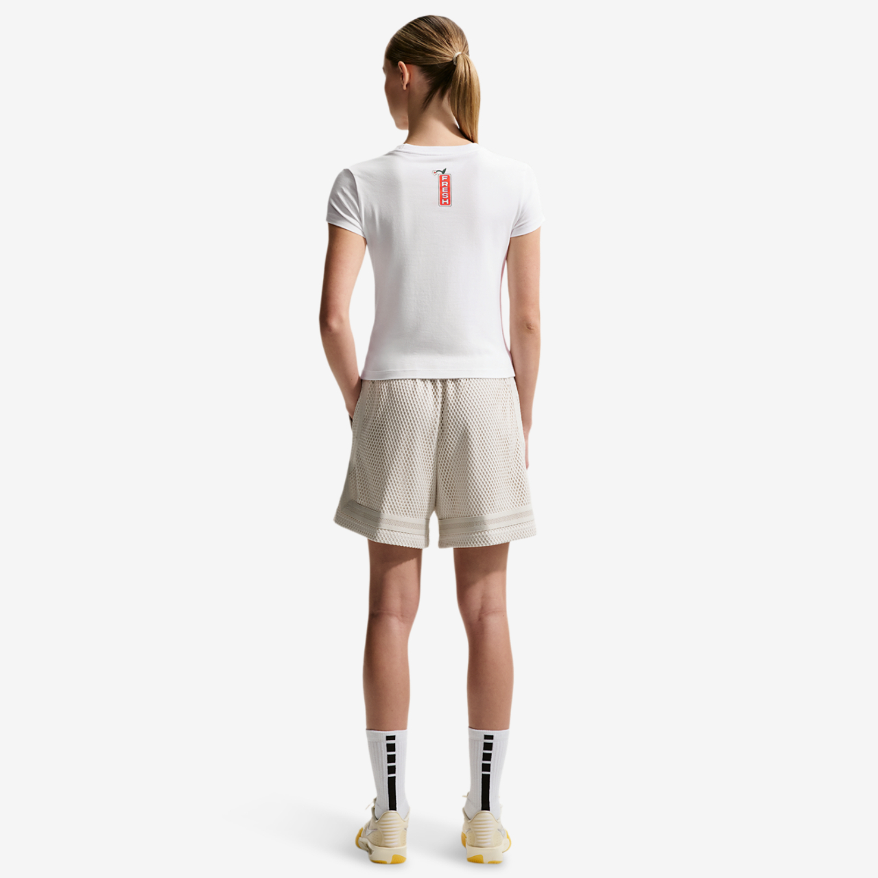 Nike Flower Shop Midcrop Tee Image 4 of 4. Tap to open photo gallery.
