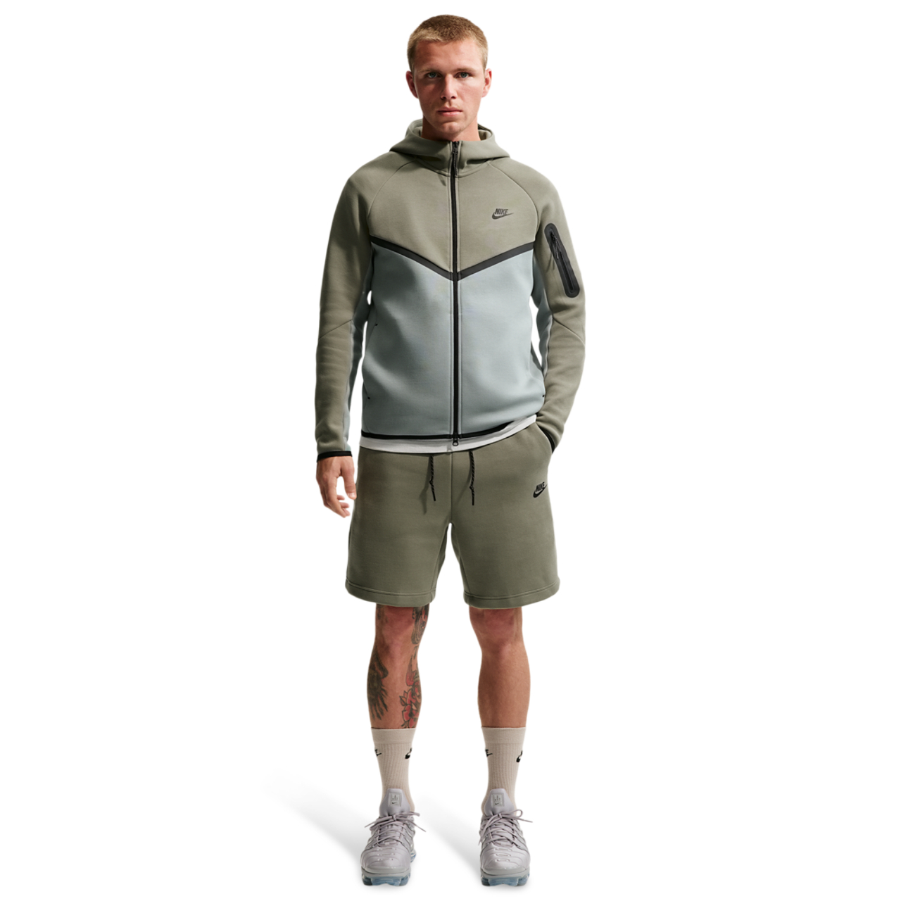 Nike Tech Fleece Shorts Image 3 of 4. Tap to open photo gallery.