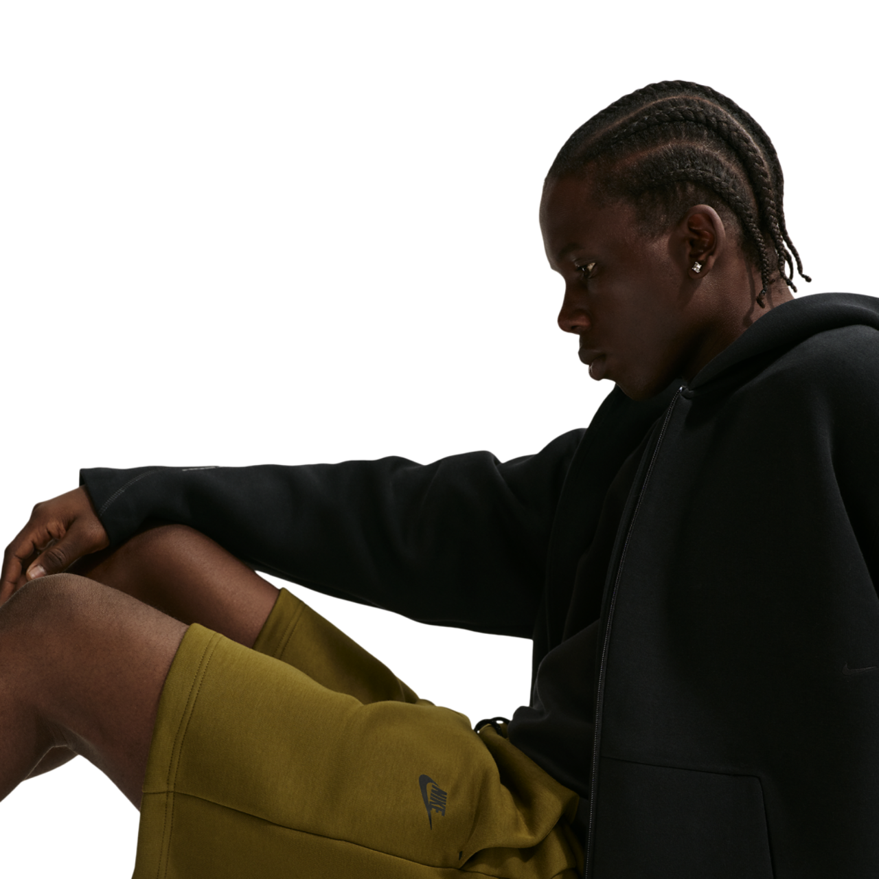 Nike Tech Fleece Shorts Image 3 of 5. Tap to open photo gallery.