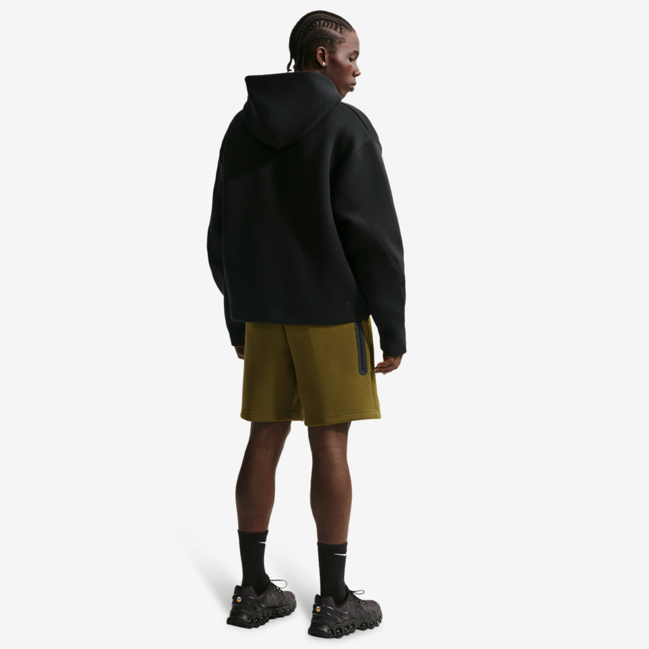 Nike Tech Fleece Shorts Image 5 of 5. Tap to open photo gallery.