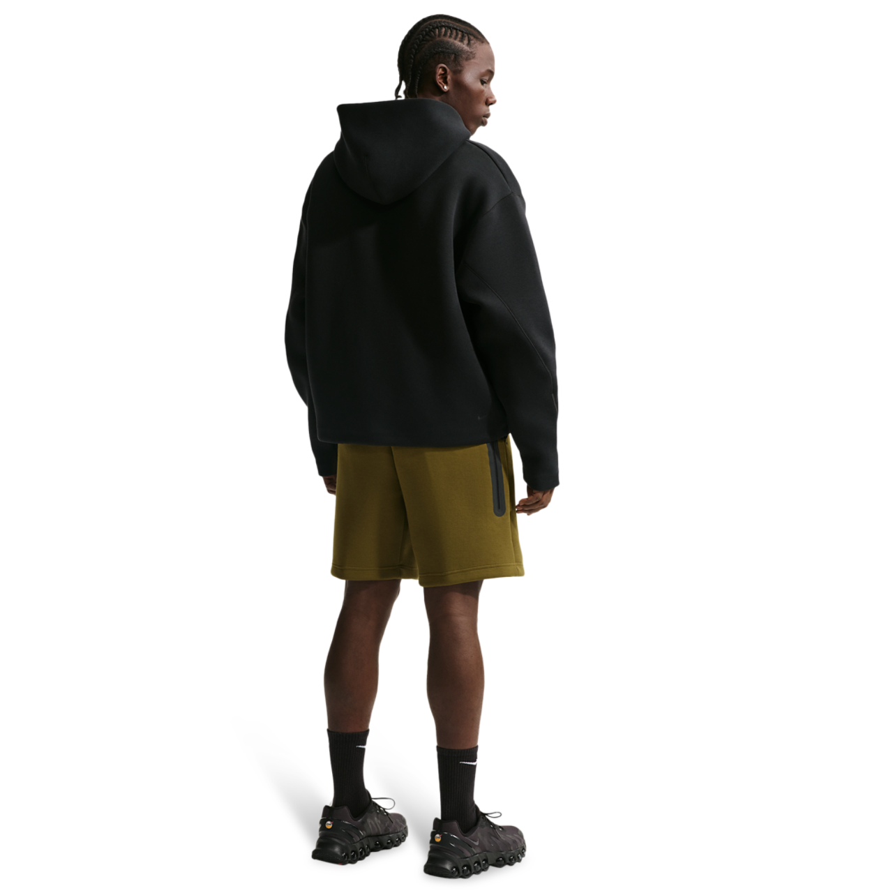 Nike Tech Fleece Shorts Image 5 of 5. Tap to open photo gallery.