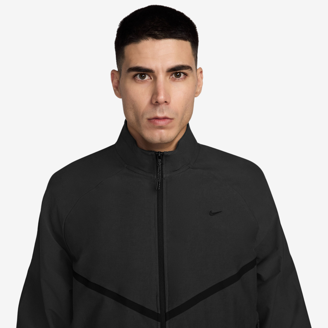 Nike Tech Shori Knit Track Jacket Image 3 of 3. Tap to open photo gallery.