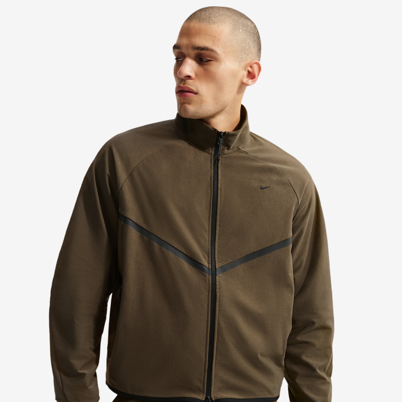 Nike Tech Shori Knit Track Jacket Image 1 of 6. Tap to open photo gallery.
