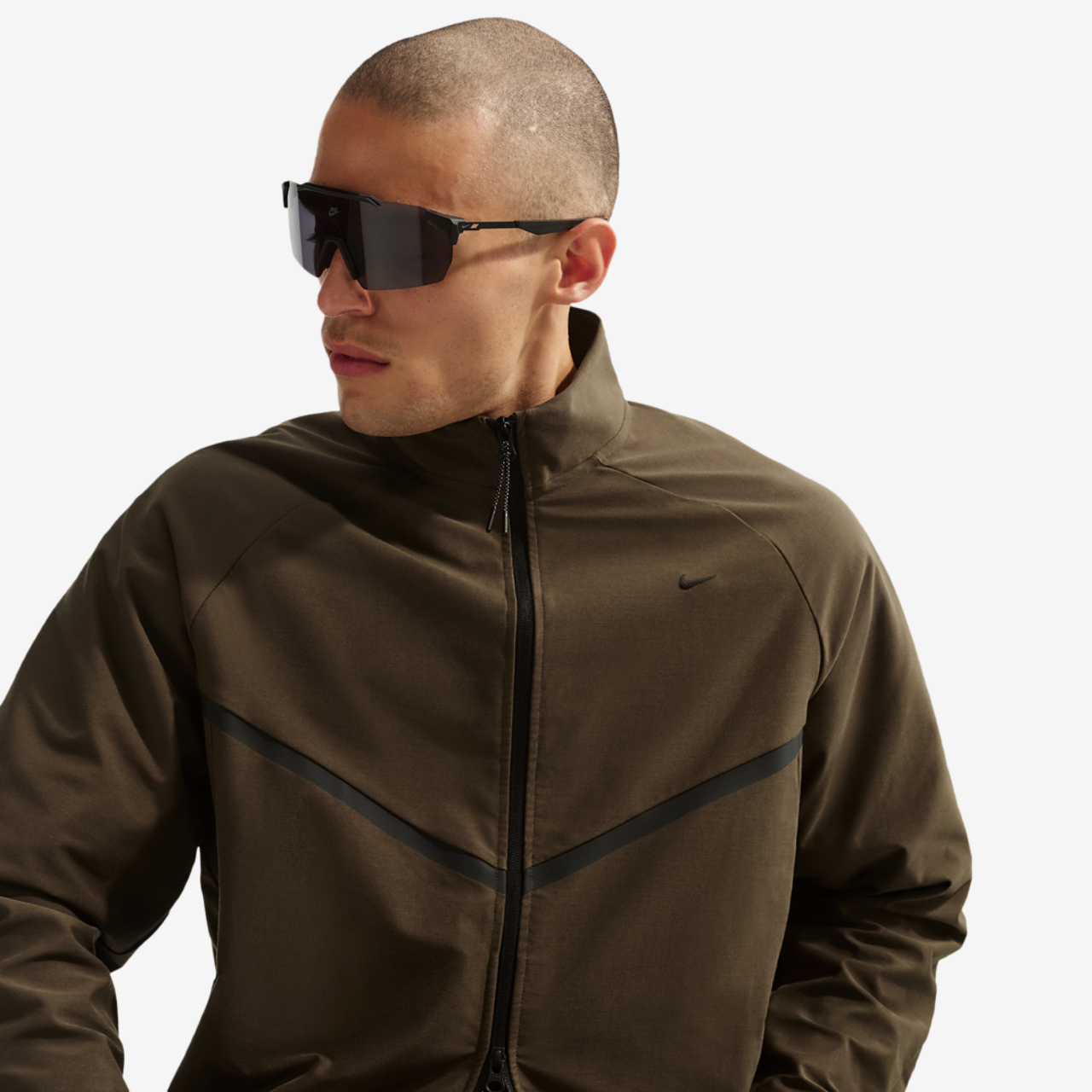 Nike Tech Shori Knit Track Jacket Image 3 of 6. Tap to open photo gallery.