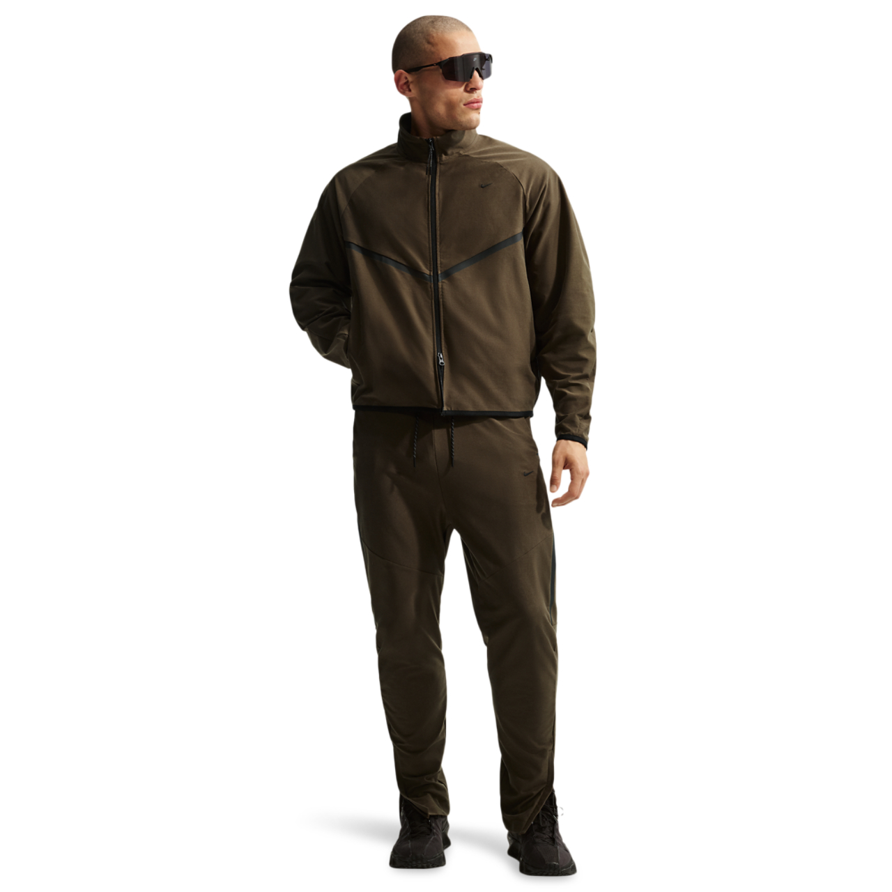 Nike Tech Shori Knit Track Jacket Image 5 of 6. Tap to open photo gallery.