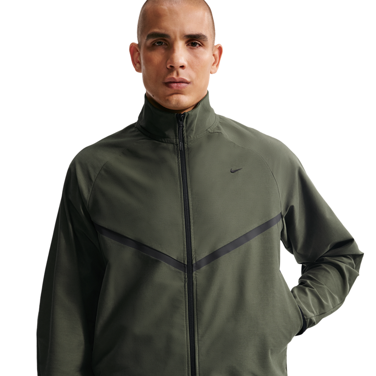 Nike Tech Shori Knit Track Jacket Image 1 of 4. Tap to open photo gallery.