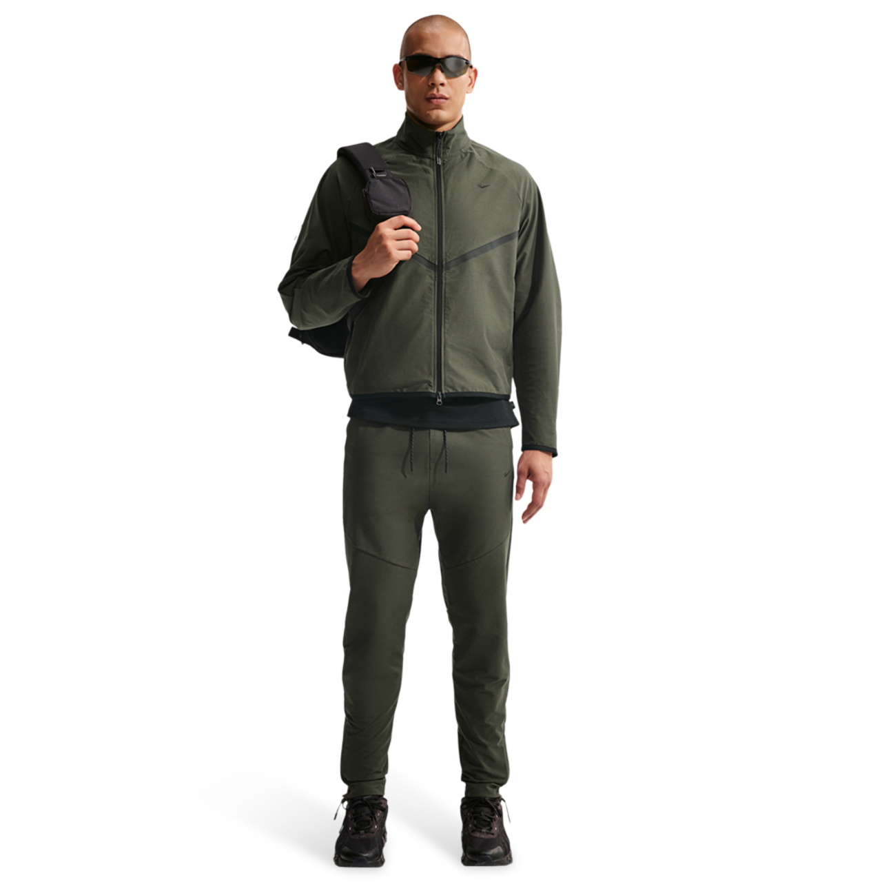 Nike Tech Shori Knit Track Jacket Image 3 of 4. Tap to open photo gallery.