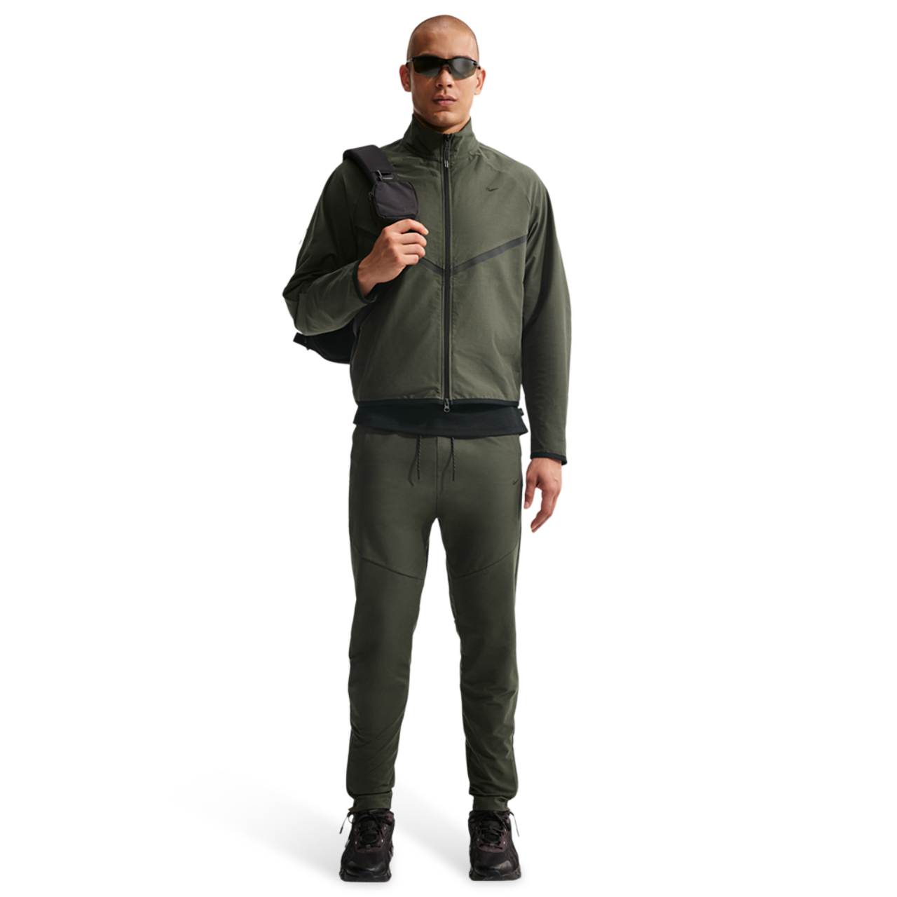 Nike Tech Shori Knit Track Jacket Image 3 of 4. Tap to open photo gallery.