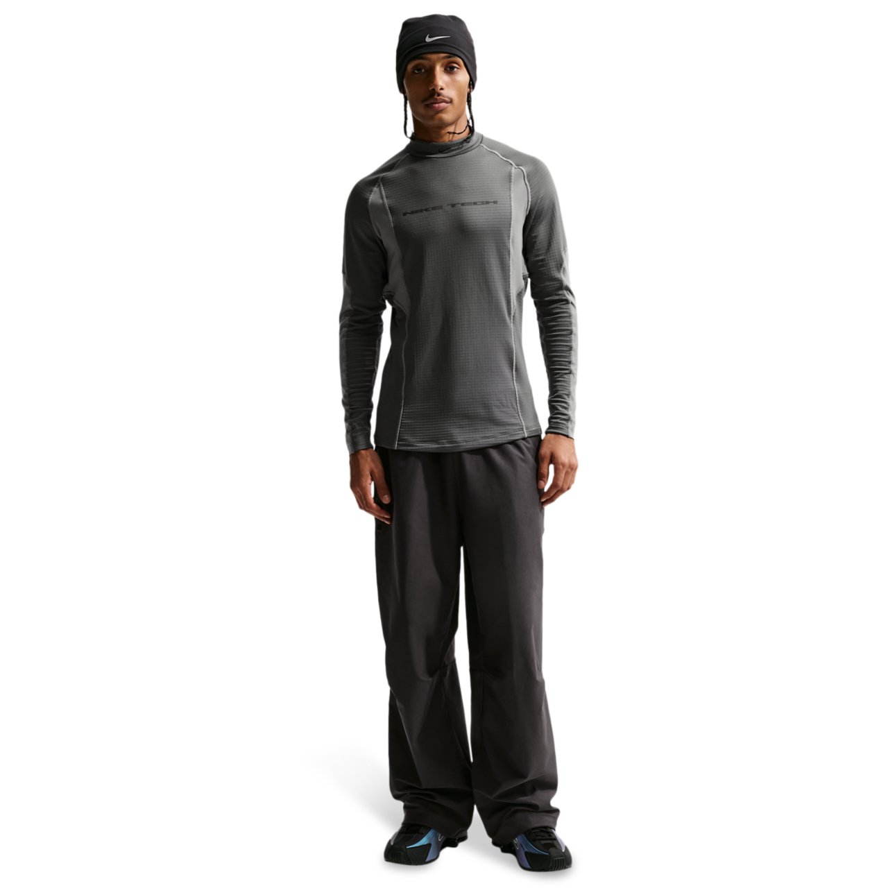 Nike Tech Shori Knit Track Jacket Image 3 of 4. Tap to open photo gallery.
