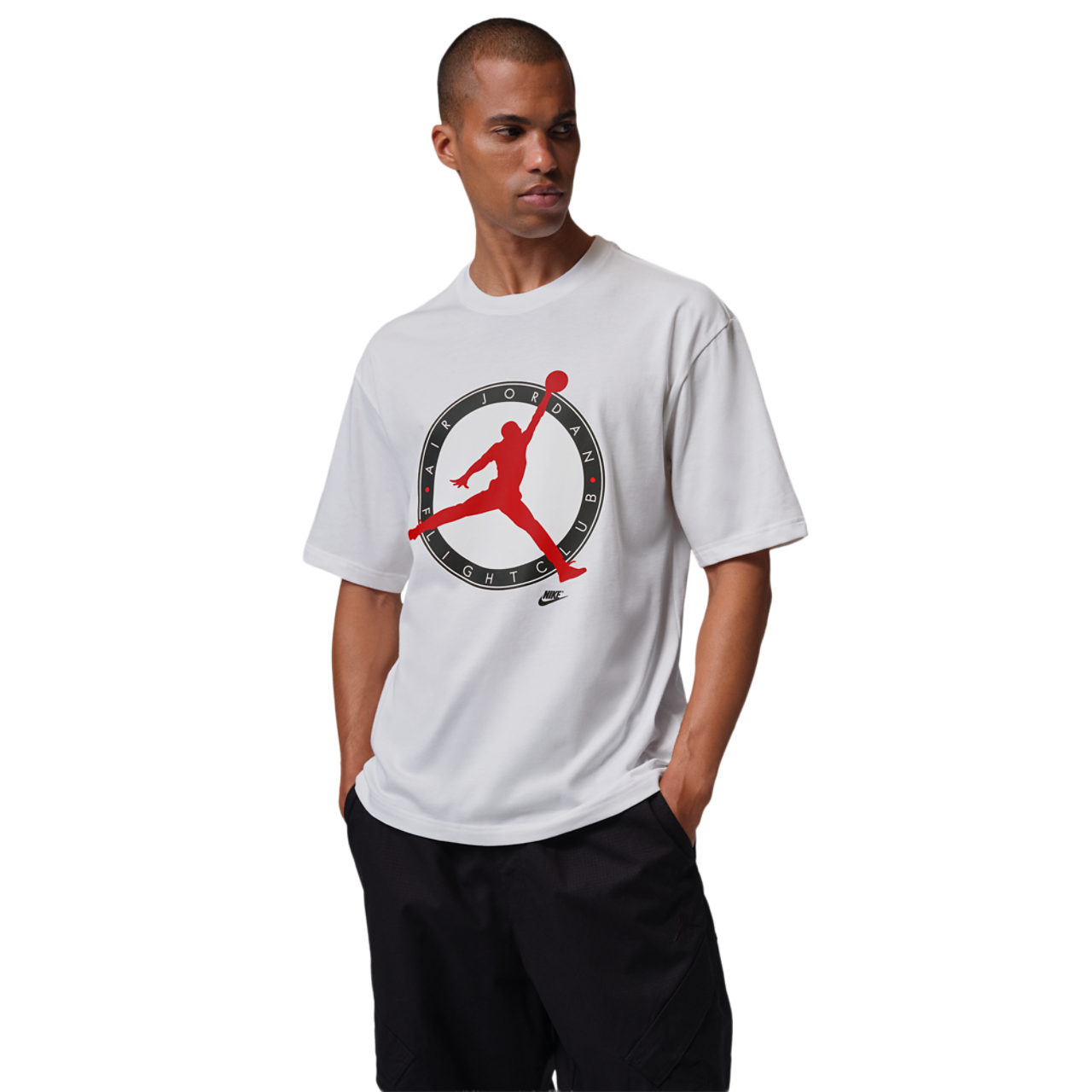 Jordan Flight Club Short Sleeve Crew Image 1 of 4. Tap to open photo gallery.