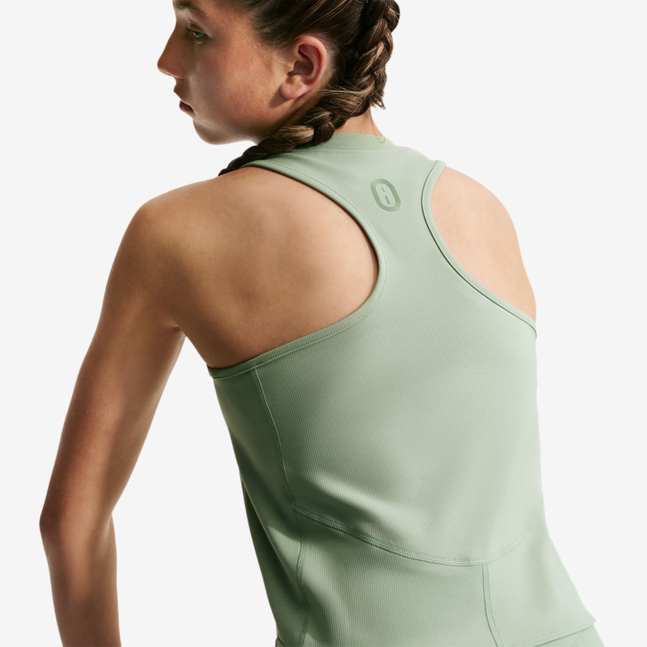 Nike Mavn DriFit Ribbed Tank Top Image 2 of 4. Tap to open photo gallery.