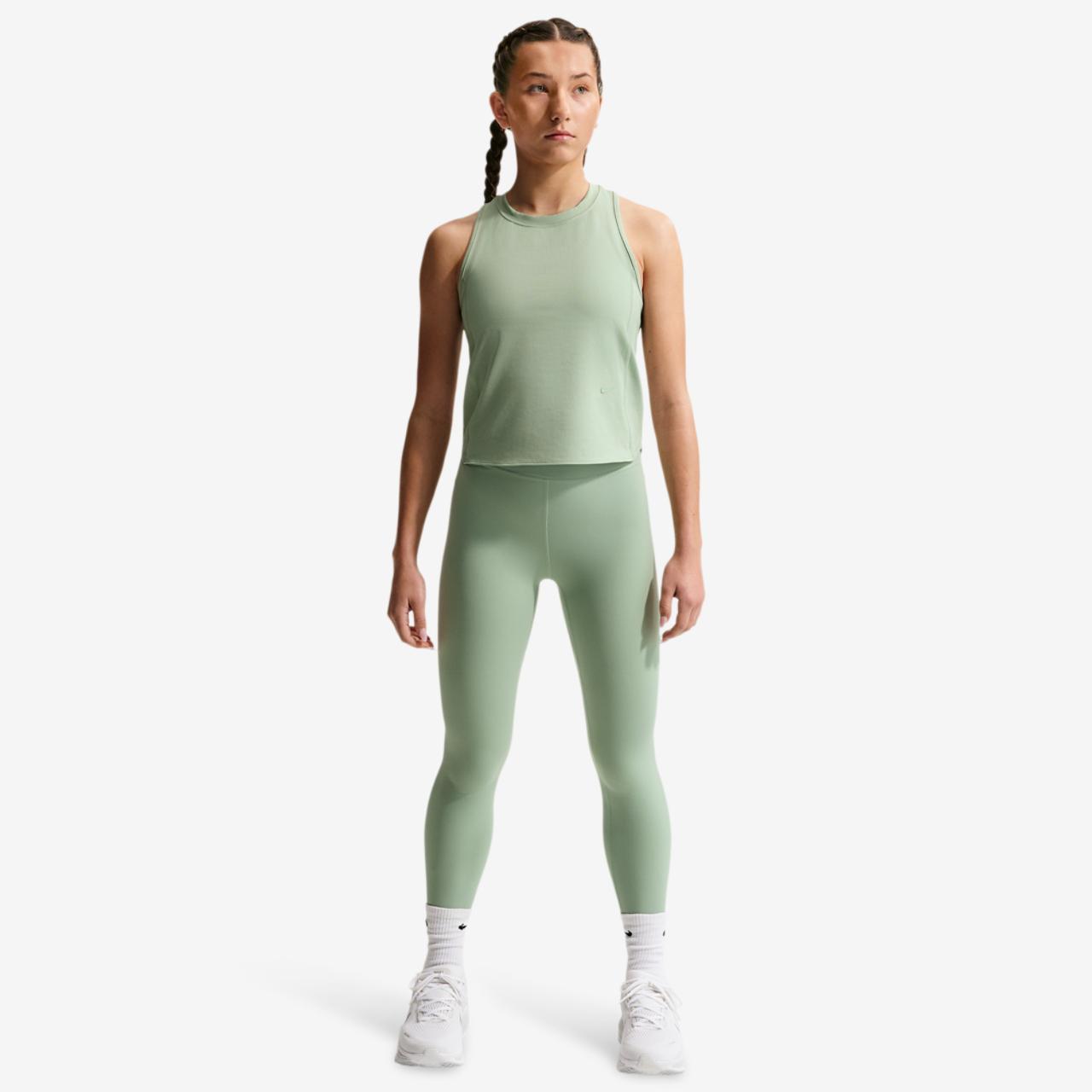 Nike Mavn DriFit Ribbed Tank Top Image 3 of 4. Tap to open photo gallery.