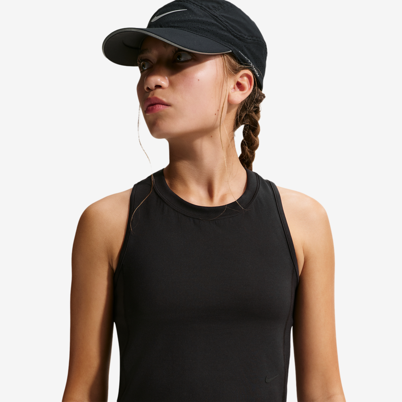 Nike Mavn DriFit Ribbed Tank Top Image 1 of 4. Tap to open photo gallery.