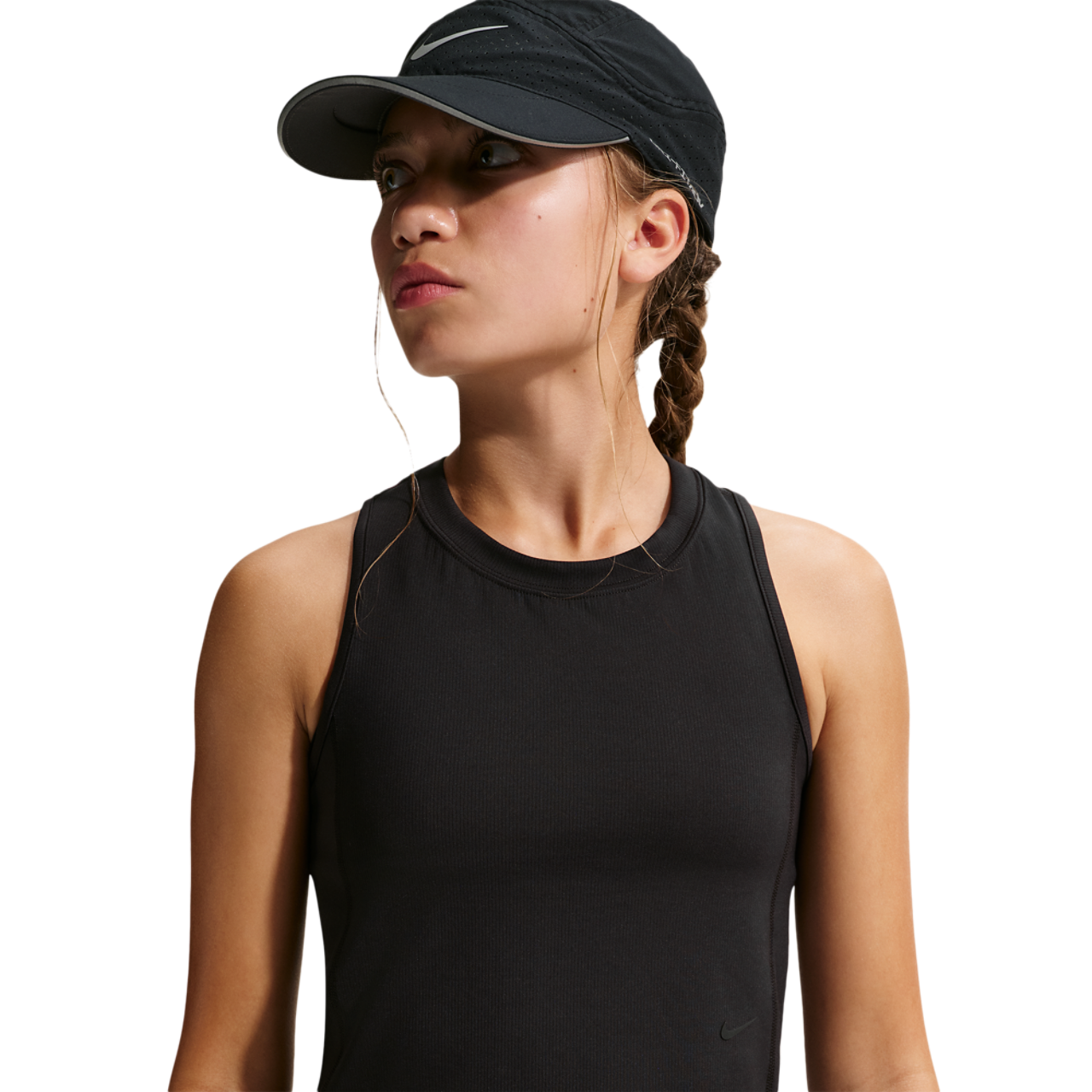 Nike Mavn DriFit Ribbed Tank Top Image 1 of 4. Tap to open photo gallery.