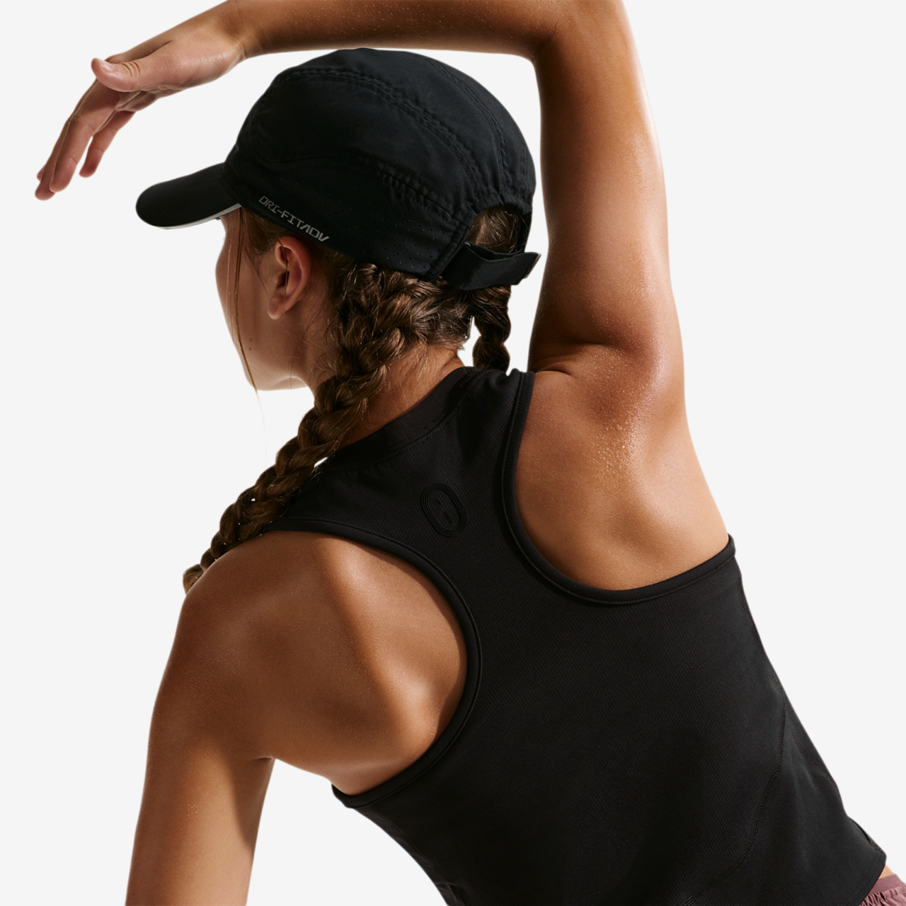 Nike Mavn DriFit Ribbed Tank Top Image 2 of 4. Tap to open photo gallery.