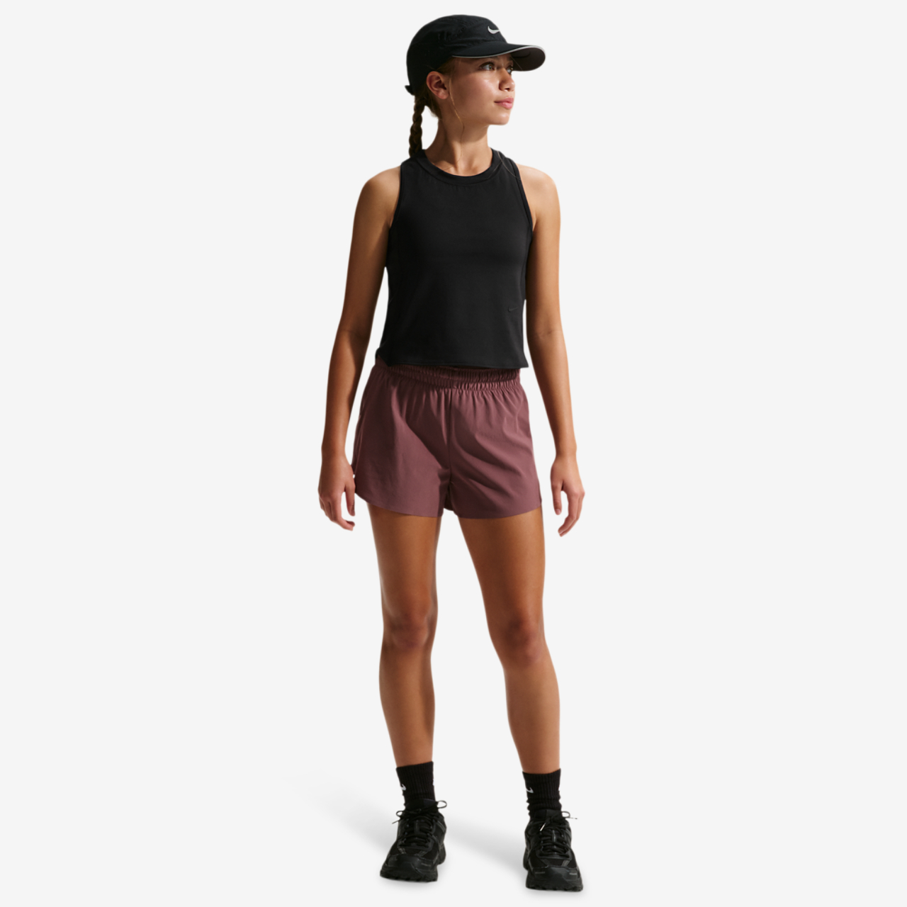 Nike Mavn DriFit Ribbed Tank Top Image 3 of 4. Tap to open photo gallery.