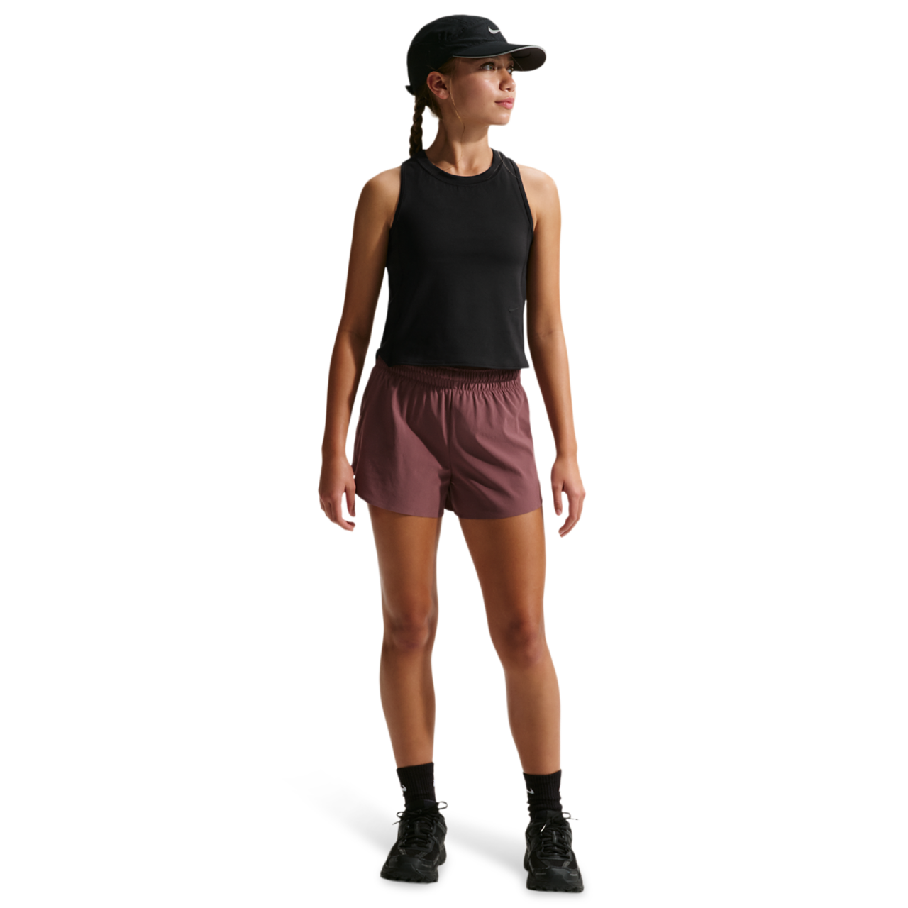 Nike Mavn DriFit Ribbed Tank Top Image 3 of 4. Tap to open photo gallery.