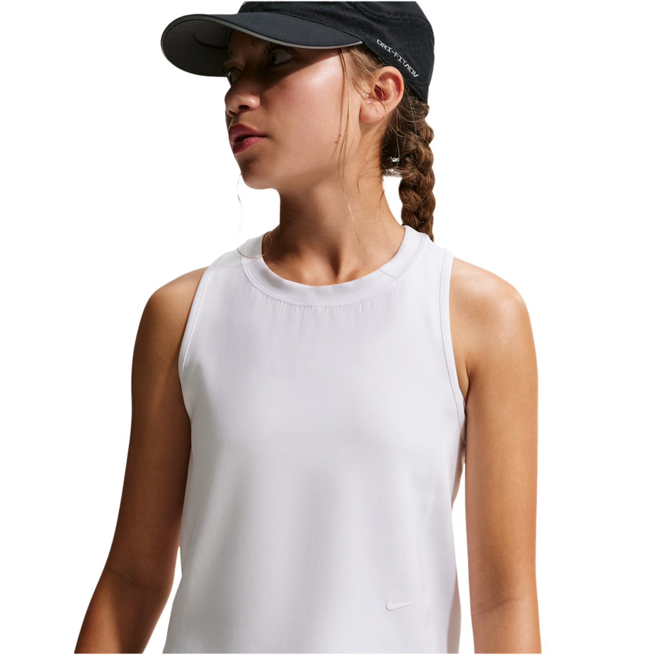 Nike Mavn DriFit Ribbed Tank Top Image 1 of 4. Tap to open photo gallery.
