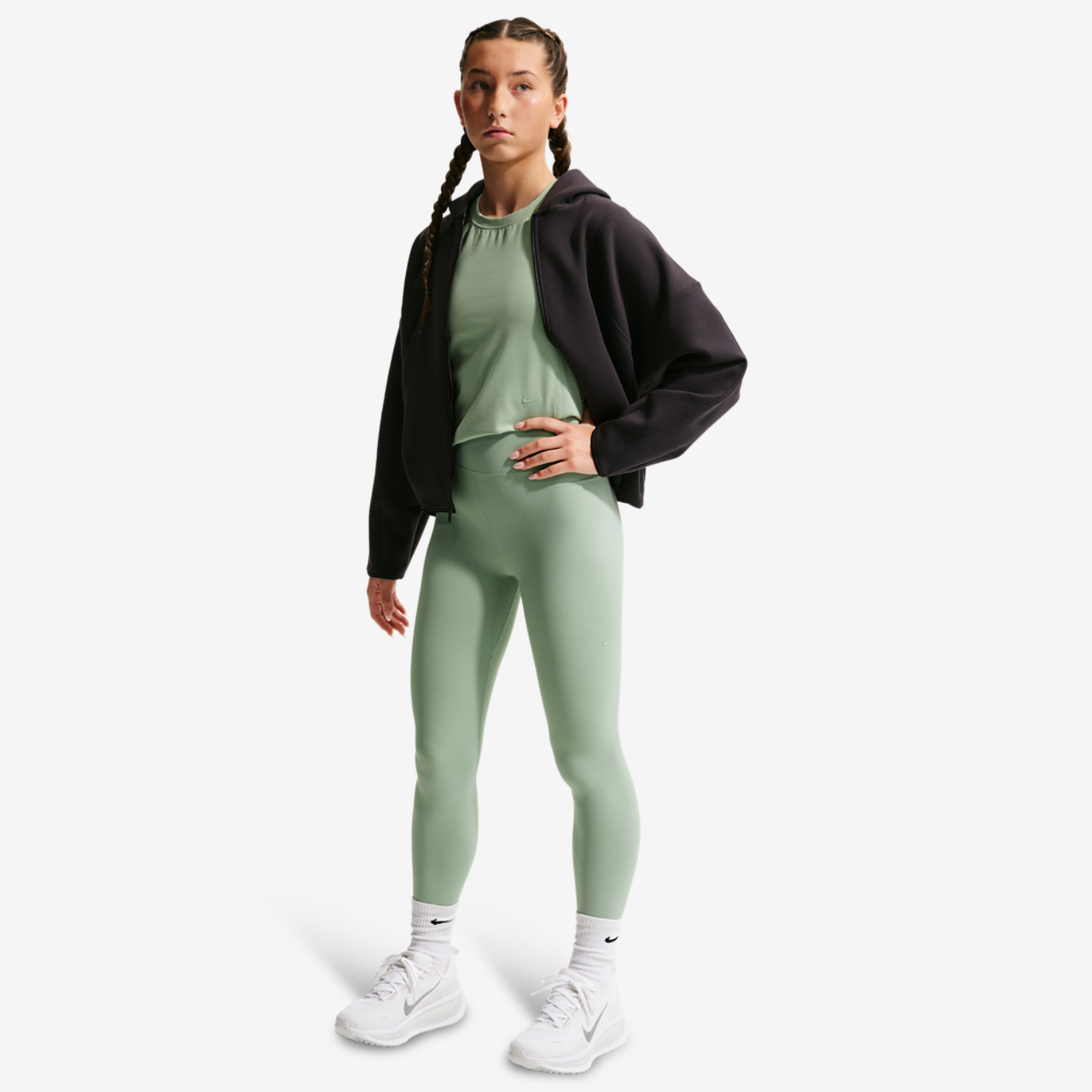 Nike Mavn DriFit High Rise FL Tight Image 3 of 4. Tap to open photo gallery.