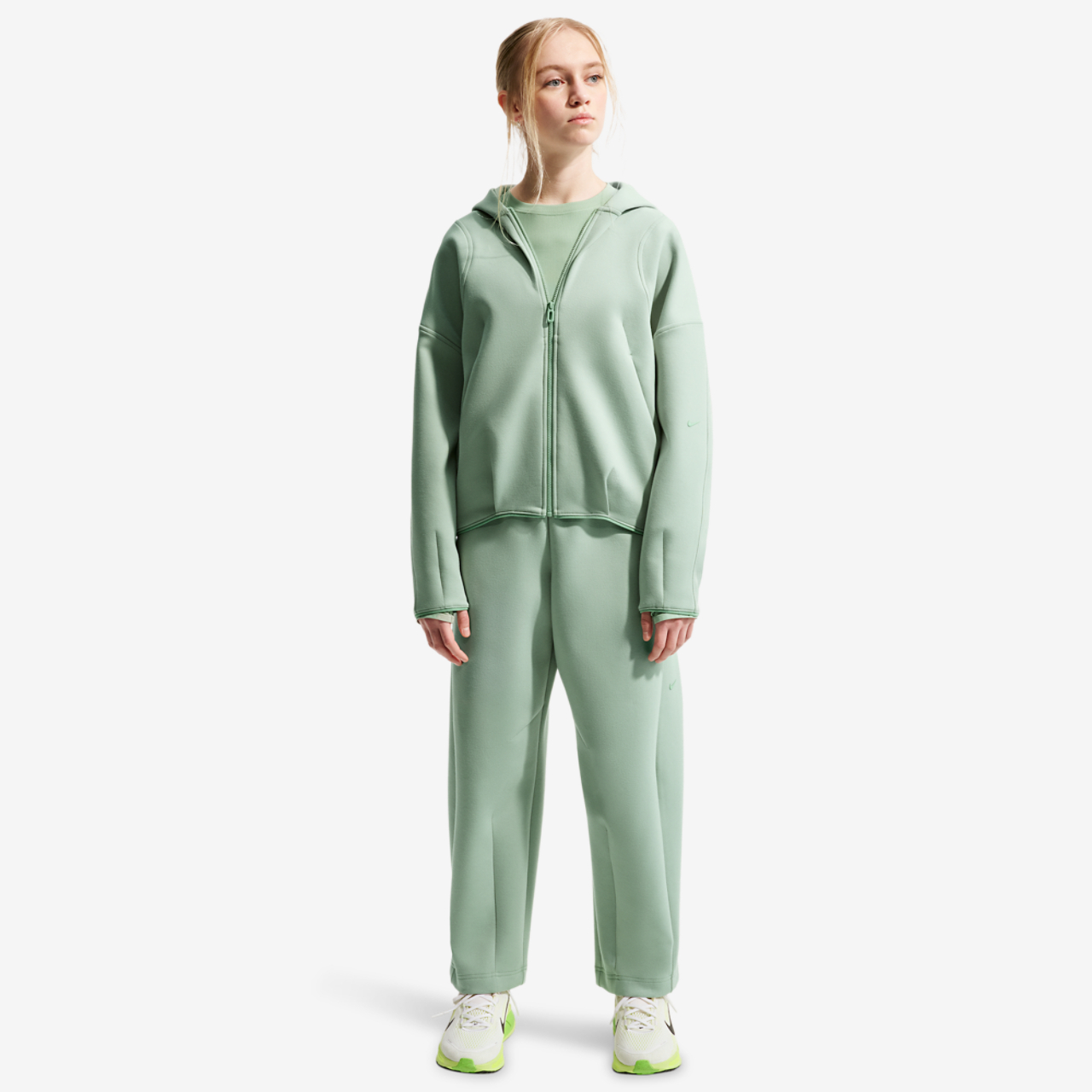 Nike Mavn TechFit Knit FZ Hoodie Image 3 of 4. Tap to open photo gallery.
